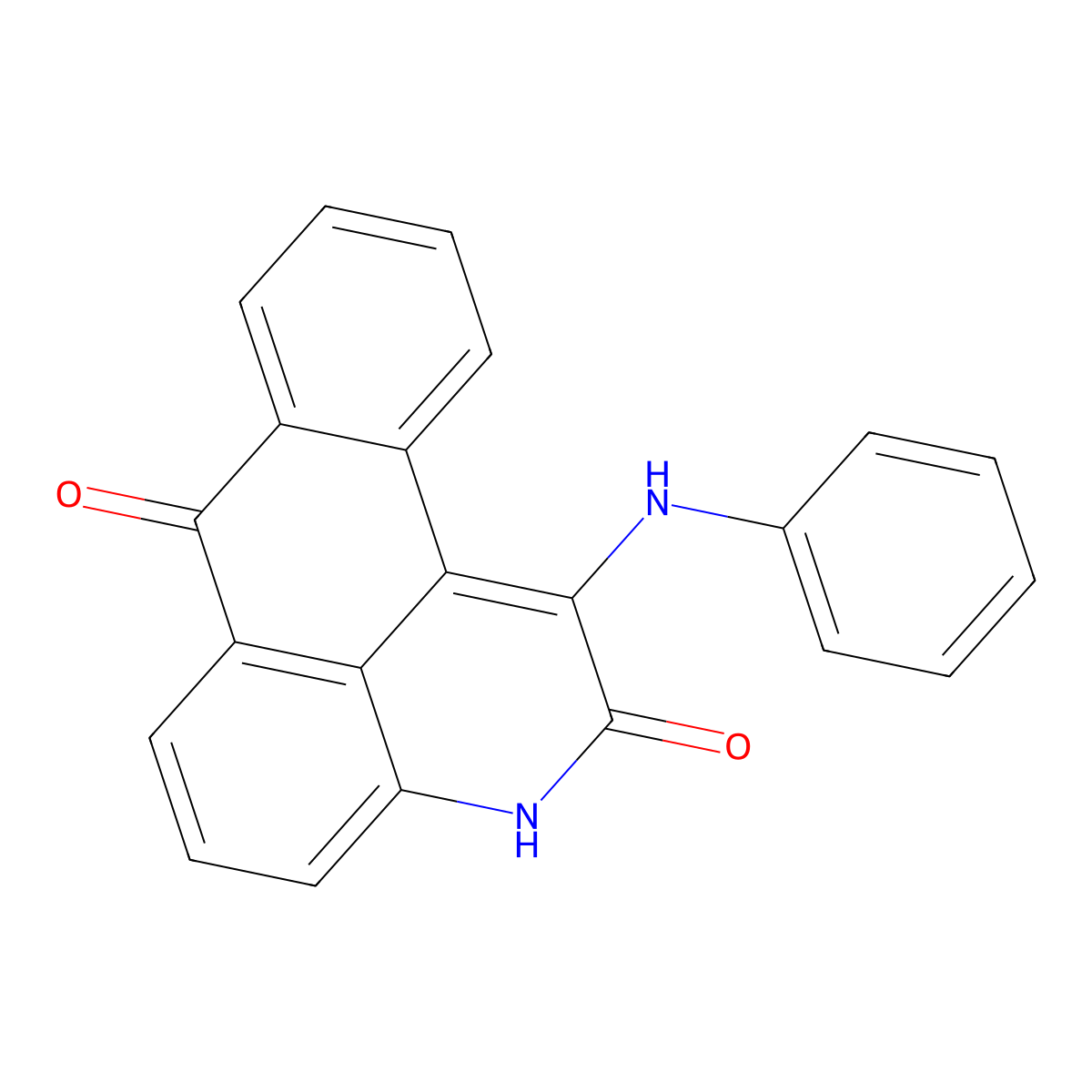 1-(phenylamino)-2H-naphtho[1,2,3-de]quinoline-2,7(3H)-dione molecular structure, CAS 59836-62-3