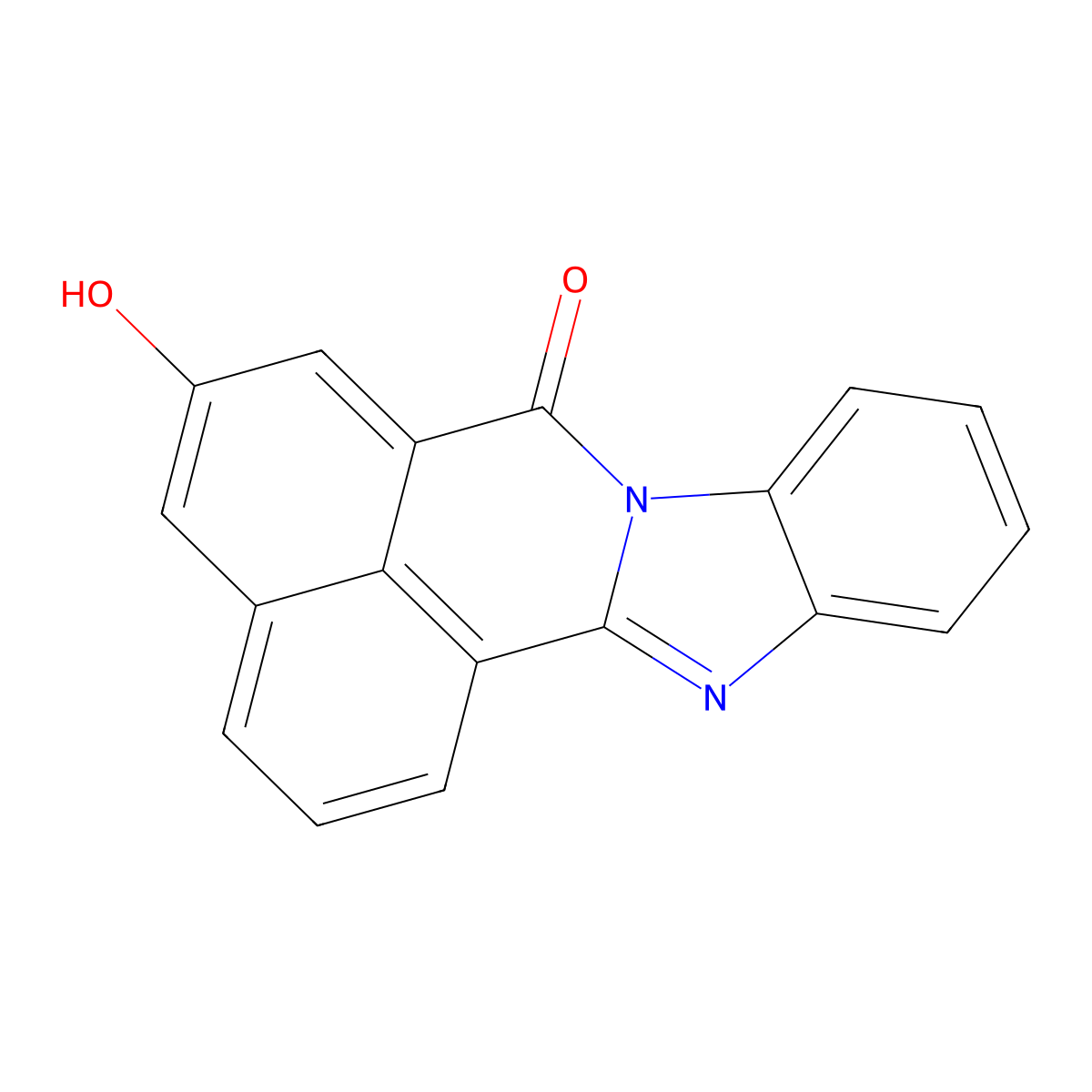 5-Hydroxy-benzo[de]benzo[4,5]imidazo[2,1-a]isoquinolin-7-one molecular structure, CAS 59841-46-2