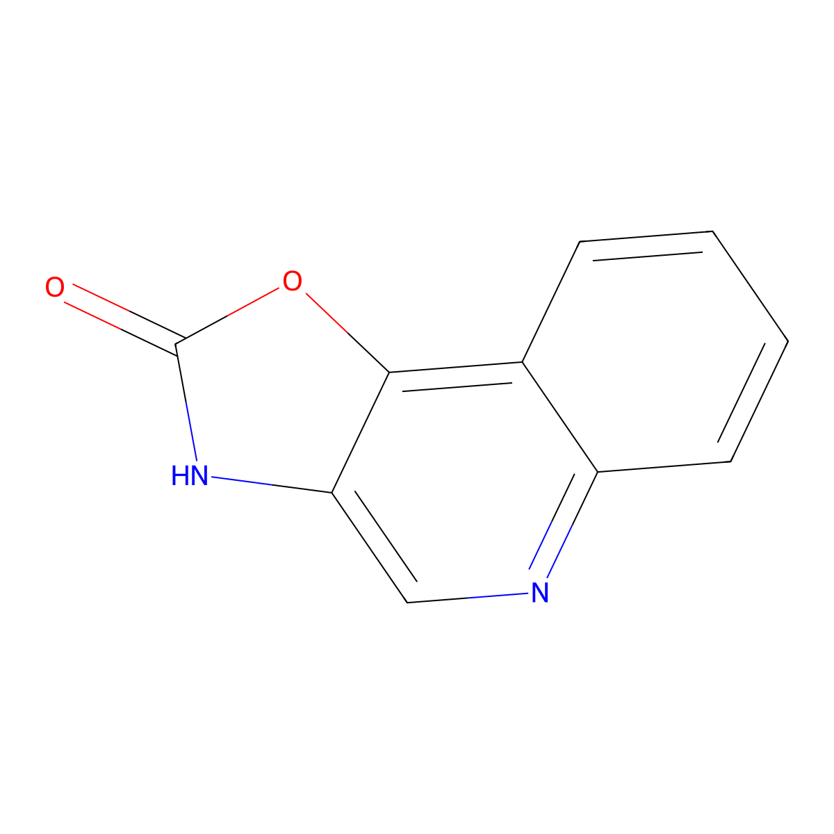 Oxazolo[4,5-c]quinolin-2(3H)-one molecular structure, CAS 59851-66-0