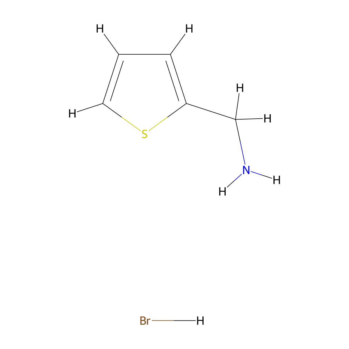 2-Thiophenemethylammonium bromide molecular structure, CAS 59852-33-4