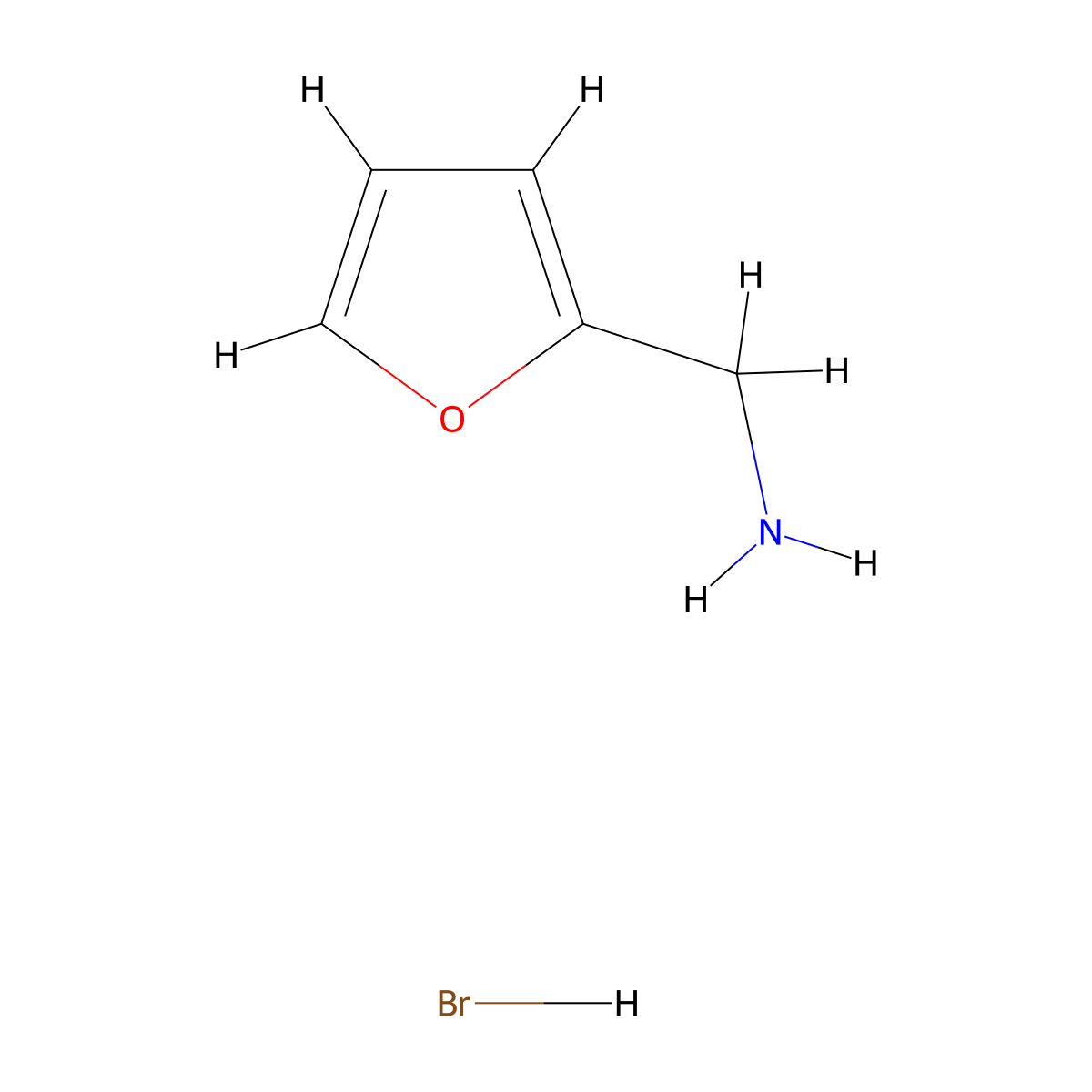 2-Furanemethylammonium bromide molecular structure, CAS 59852-34-5