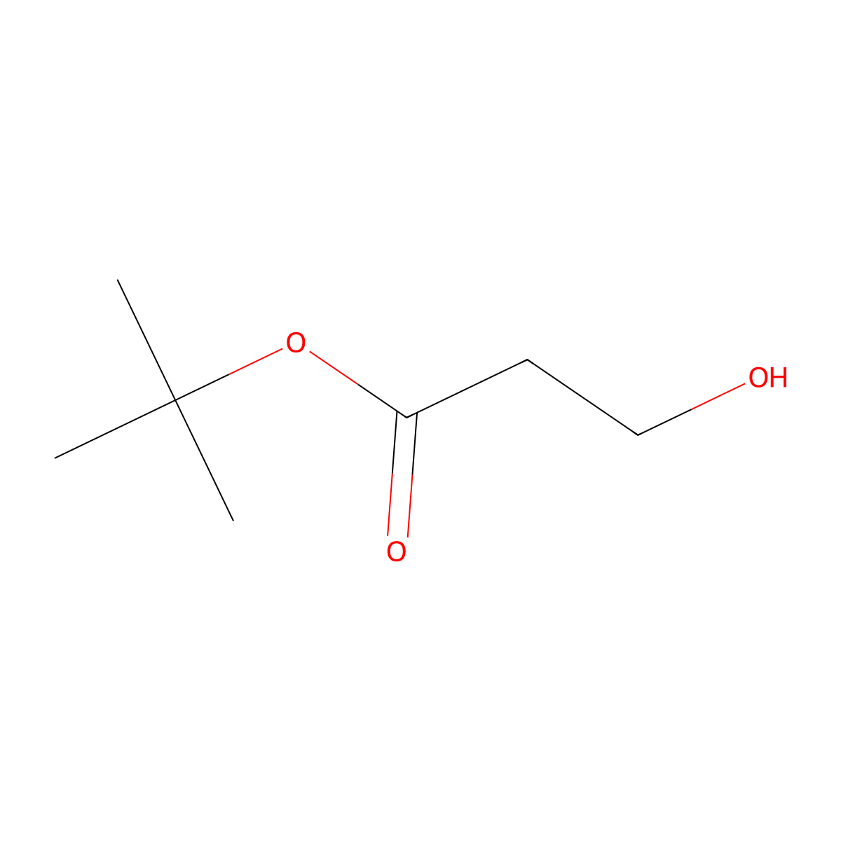 tert-Butyl 3-hydroxypropanoate molecular structure, CAS 59854-11-4