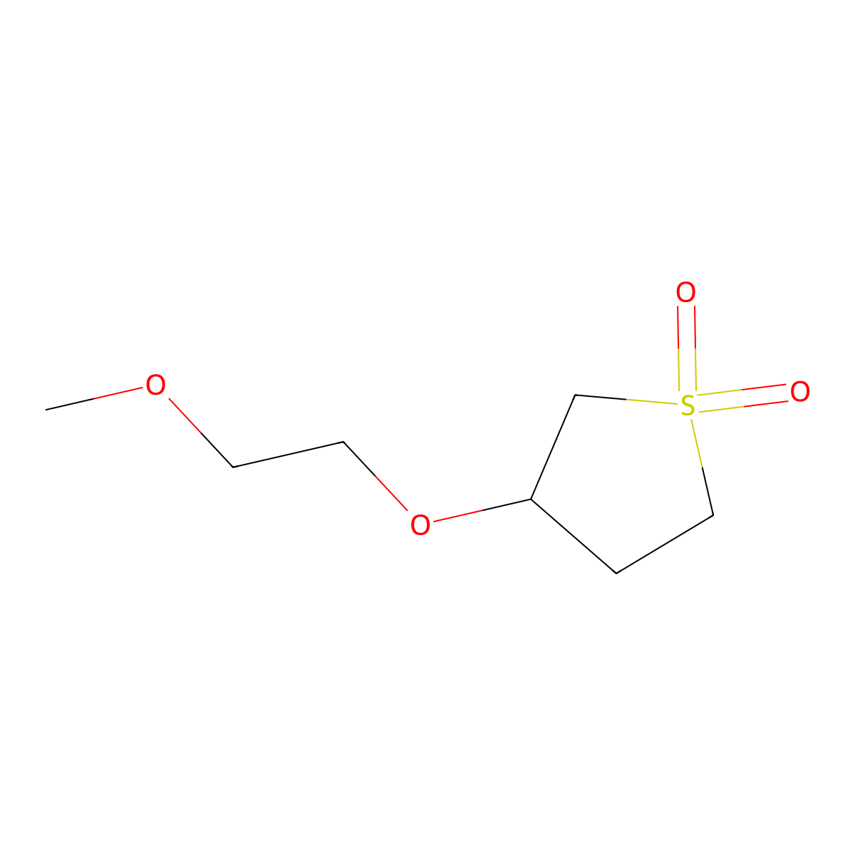 3-(2-Methoxyethoxy)thiolane 1,1-dioxide molecular structure, CAS 59854-26-1