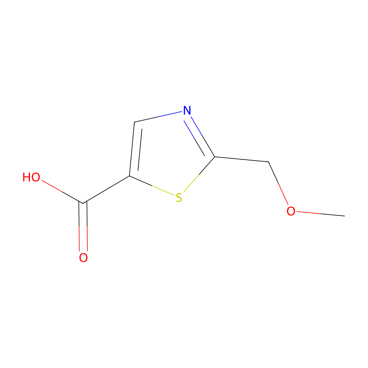 2-(Methoxymethyl)-1,3-thiazole-5-carboxylic acid molecular structure, CAS 59855-96-8