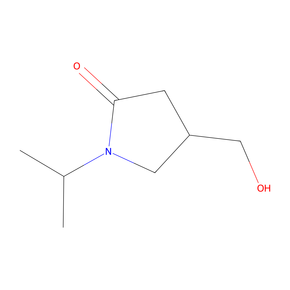 4-(Hydroxymethyl)-1-Isopropylpyrrolidin-2-One molecular structure, CAS 59857-88-4