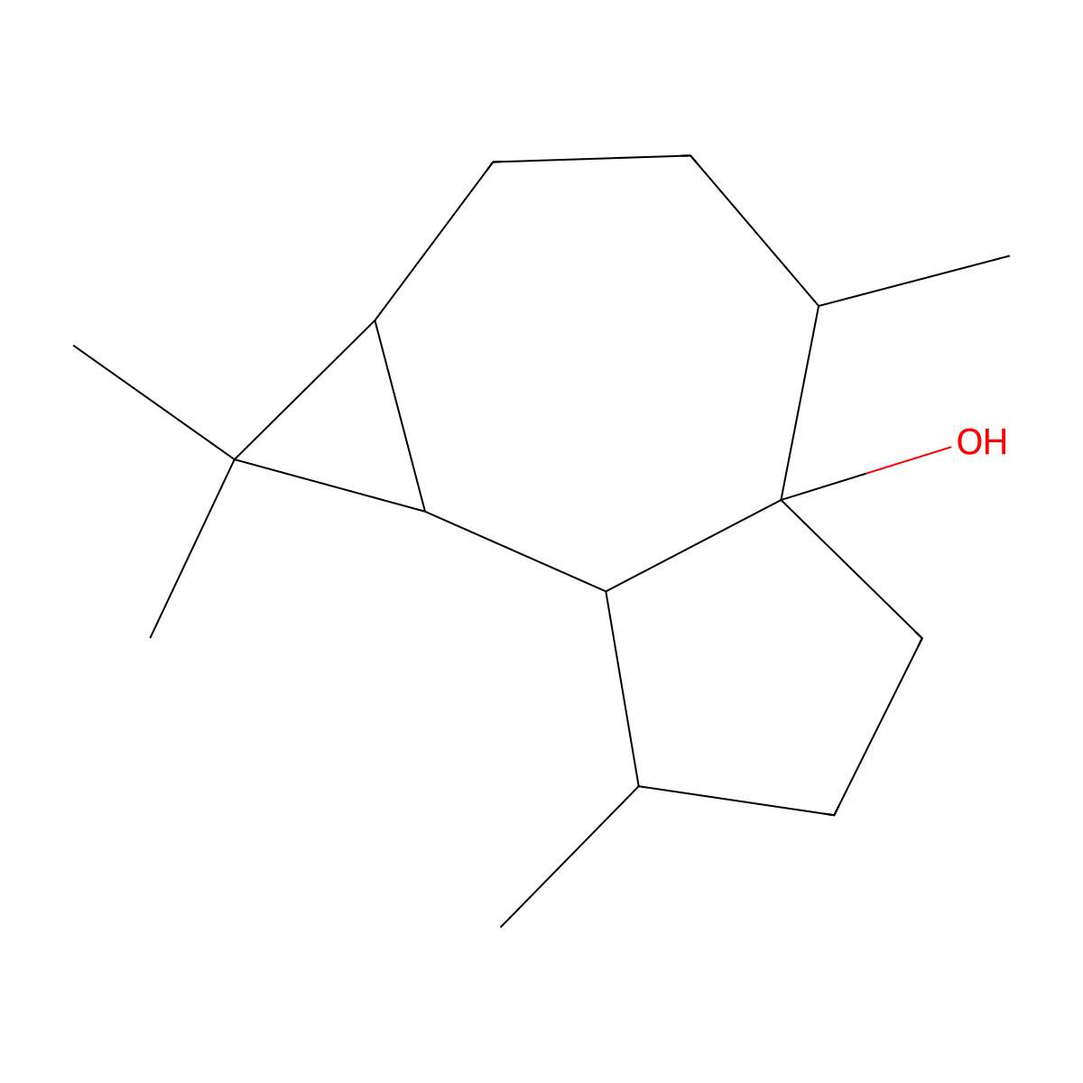 Palustrol molecular structure, CAS 5986-49-2
