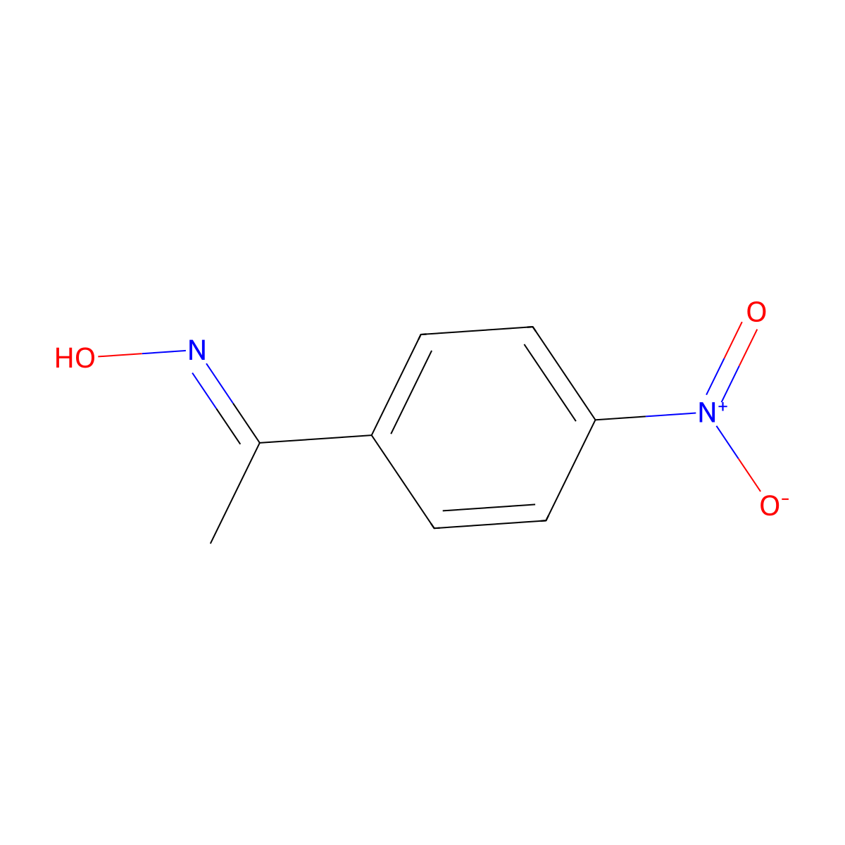 (E)-N-[1-(4-Nitrophenyl)ethylidene]hydroxylamine molecular structure, CAS 59862-56-5