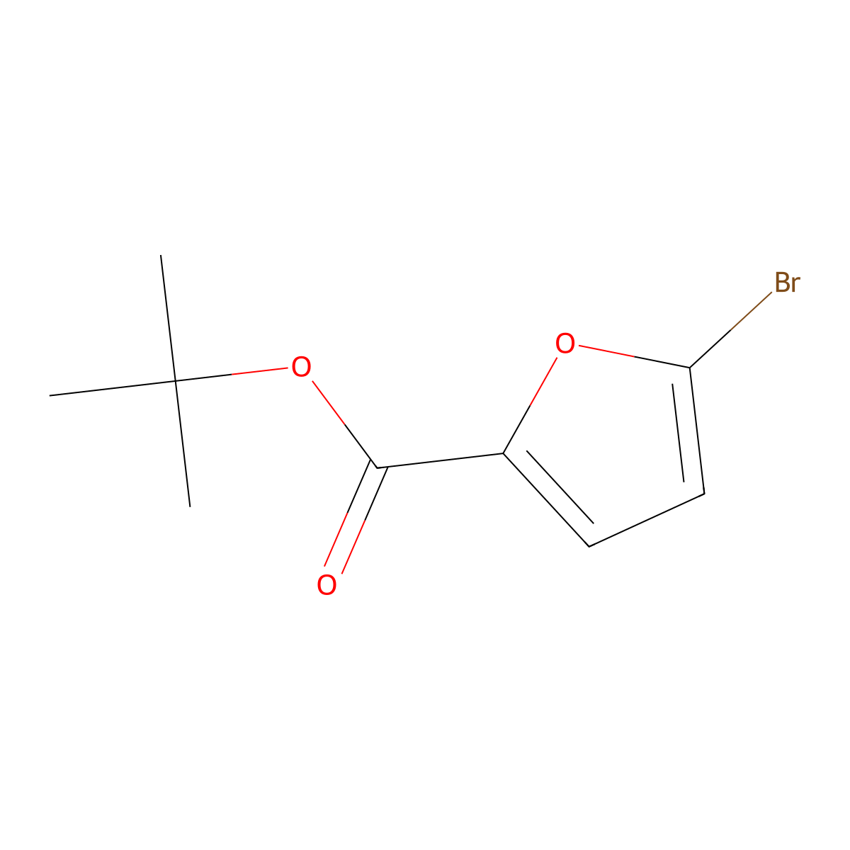 tert-Butyl 5-bromofuran-2-carboxylate molecular structure, CAS 59862-83-8