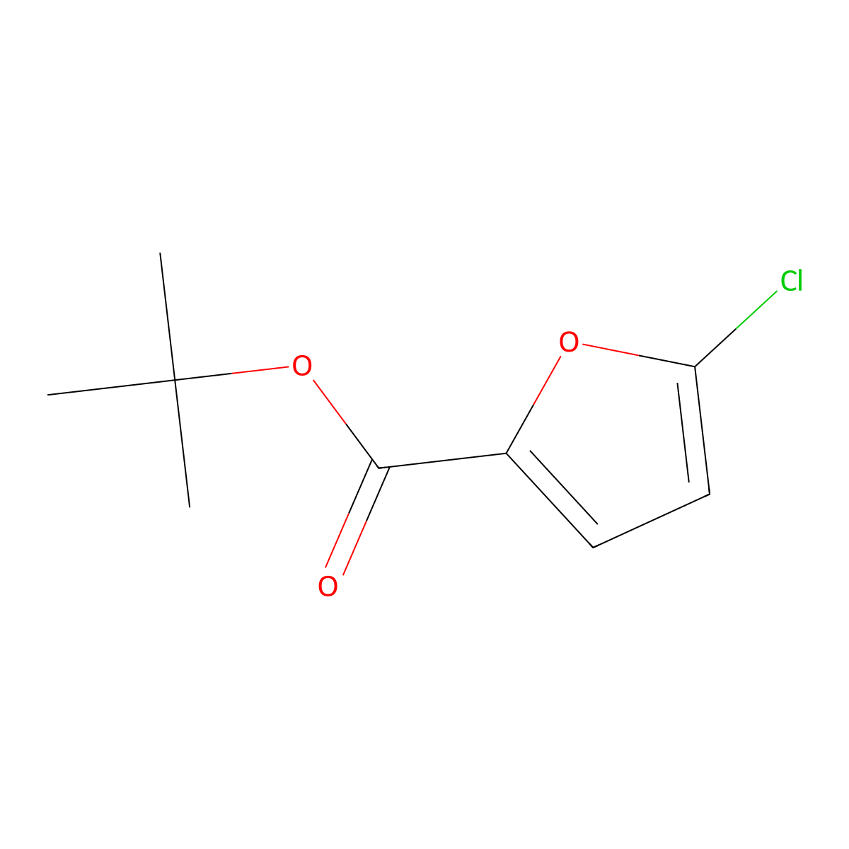 Tert-butyl 5-chlorofuran-2-carboxylate molecular structure, CAS 59862-84-9