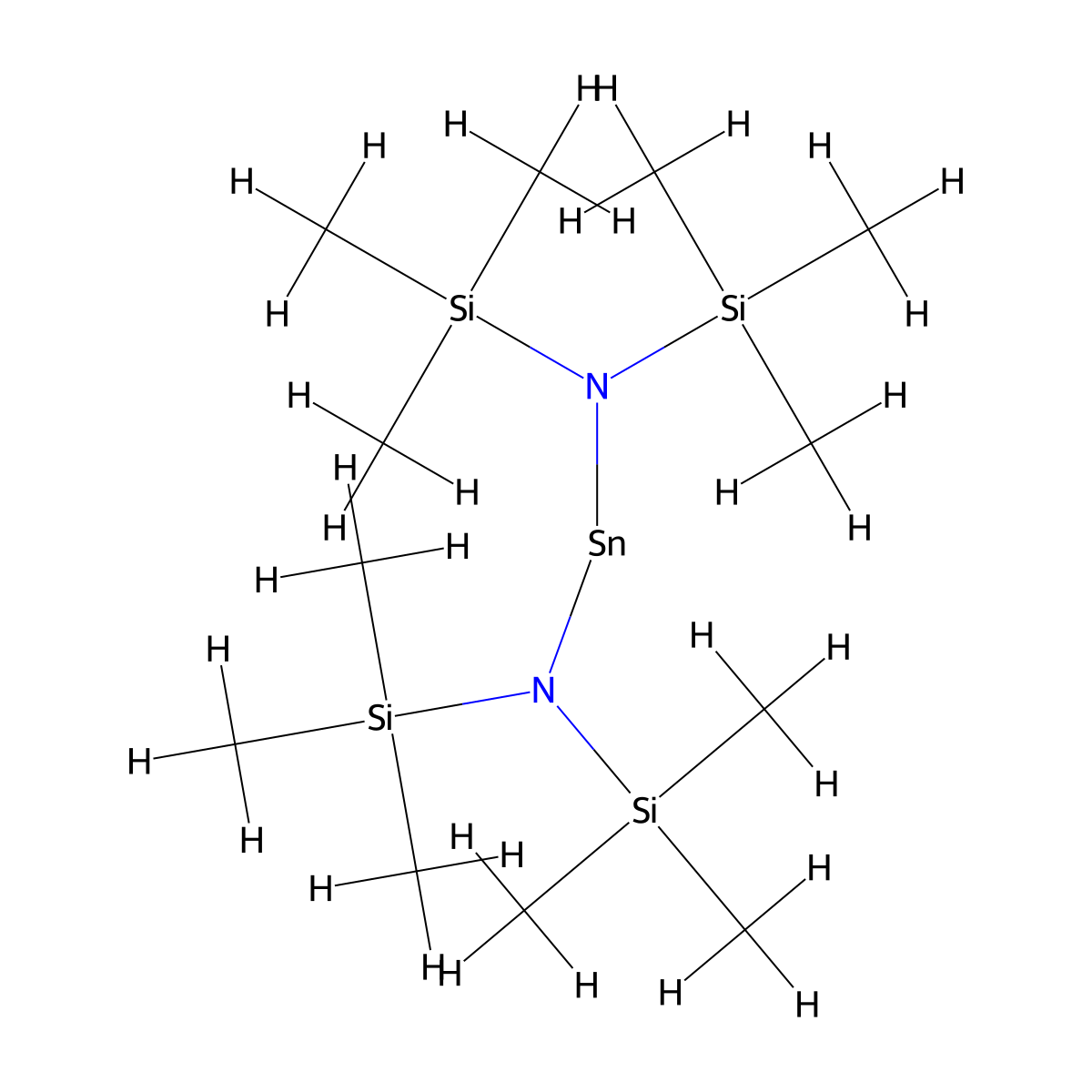 Bis[bis(trimethylsilyl)amino]tin(II) molecular structure, CAS 59863-13-7