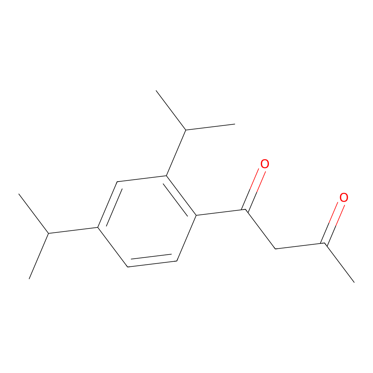 1-(2,4-Bis(isopropyl)phenyl)butane-1,3-dione molecular structure, CAS 59863-33-1