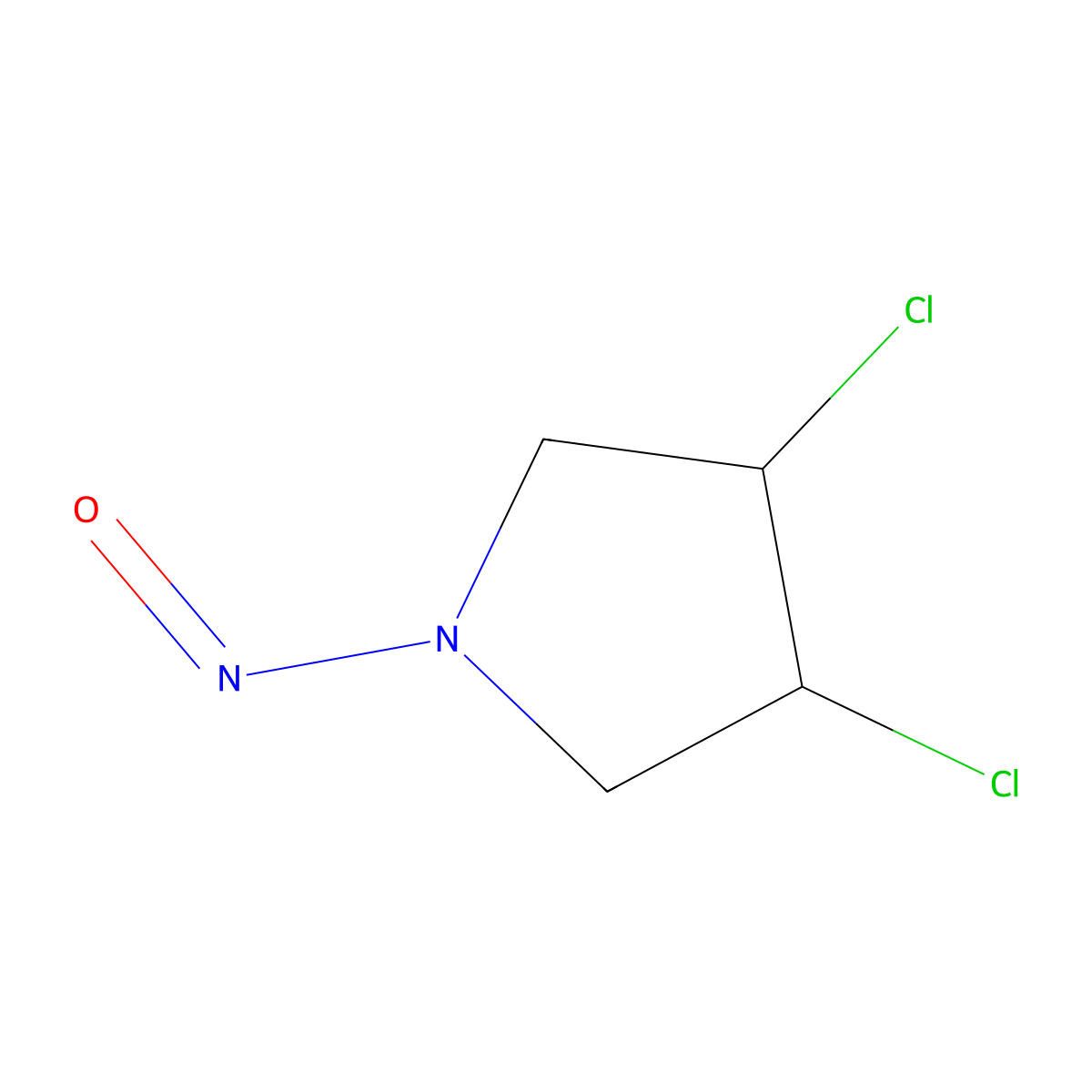 3,4-Dichloro-N-nitrosopyrrolidine molecular structure, CAS 59863-59-1