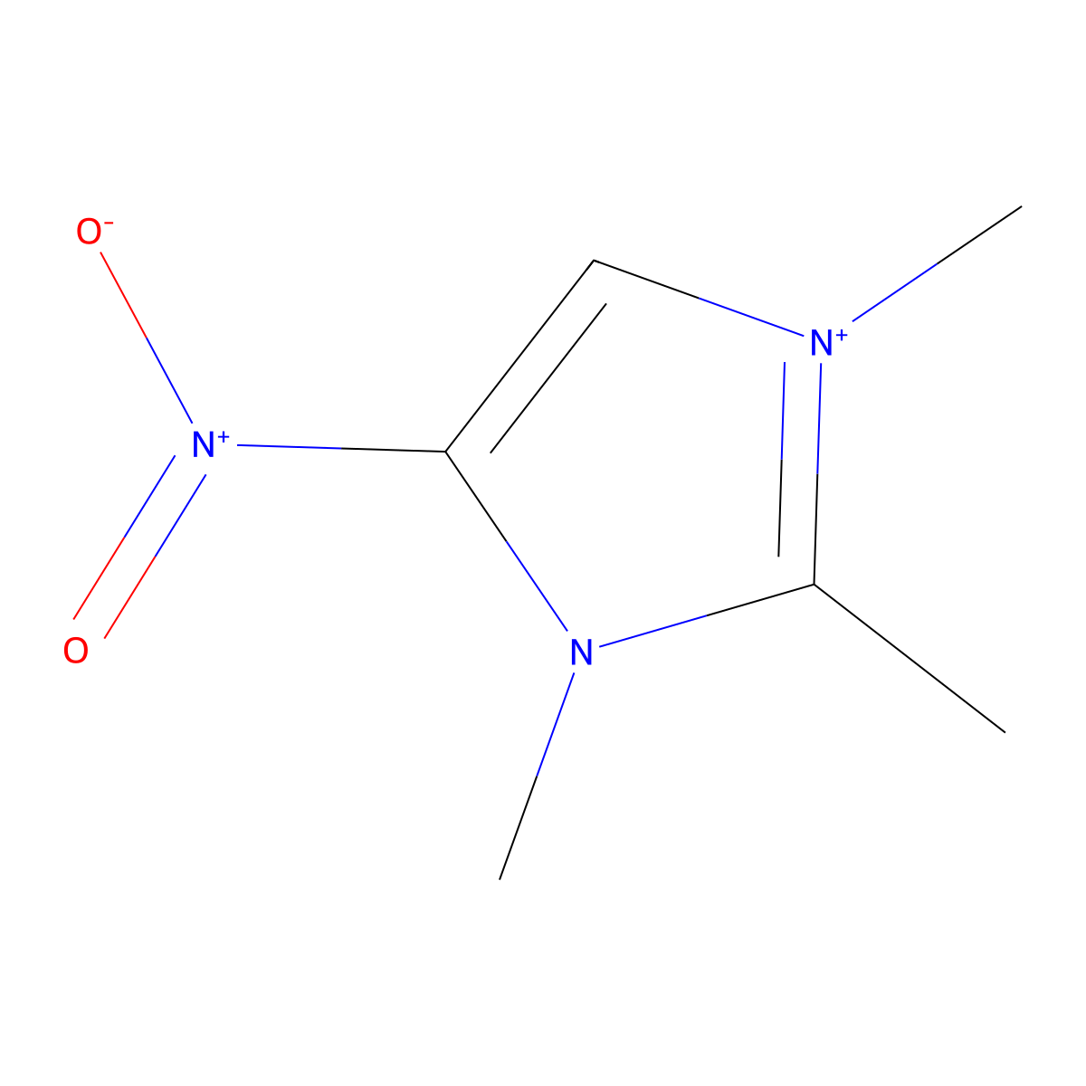 1H-Imidazolium, 4-nitro-1,2,3-trimethyl- molecular structure, CAS 59866-17-0