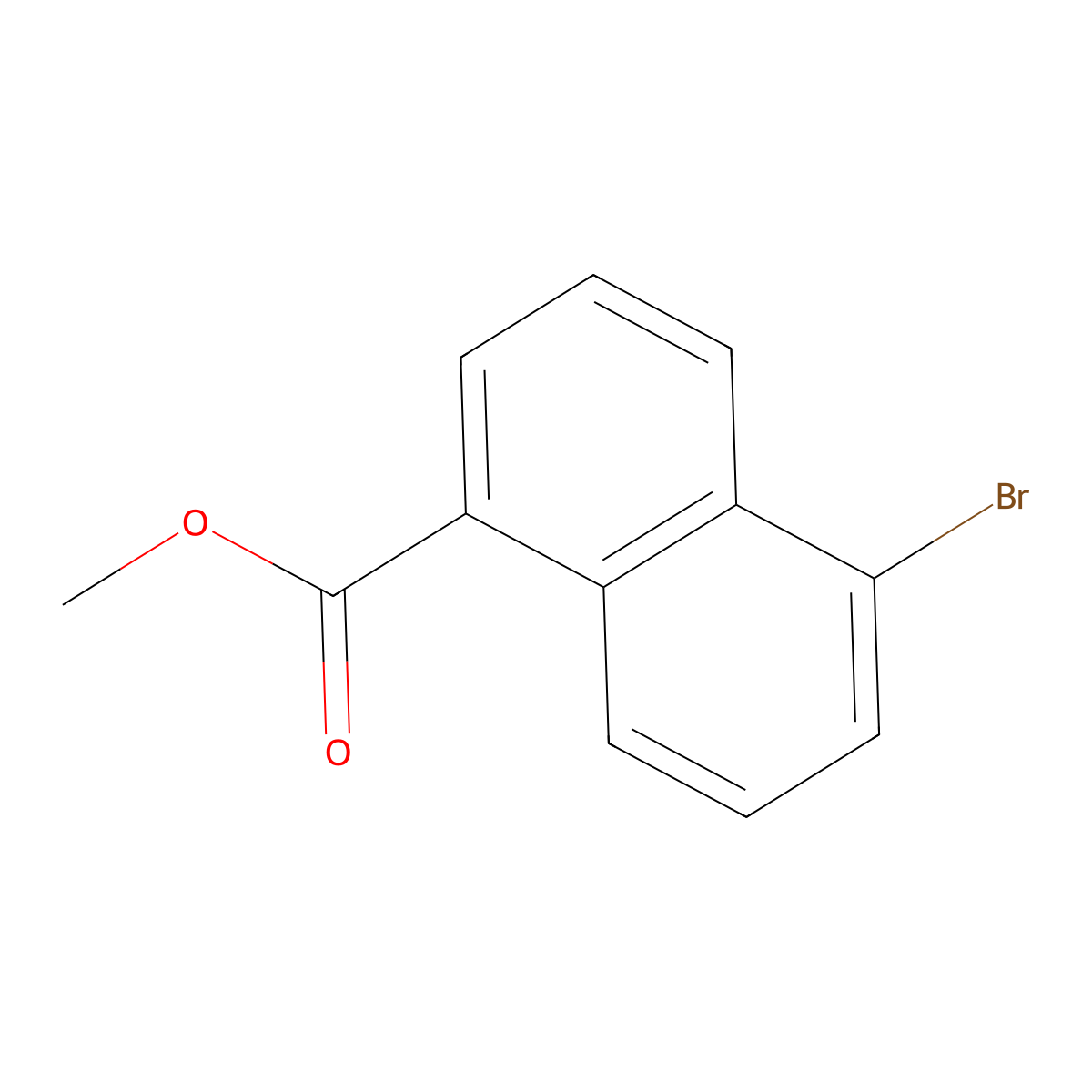 Methyl 5-bromo-1-naphthoate molecular structure, CAS 59866-97-6