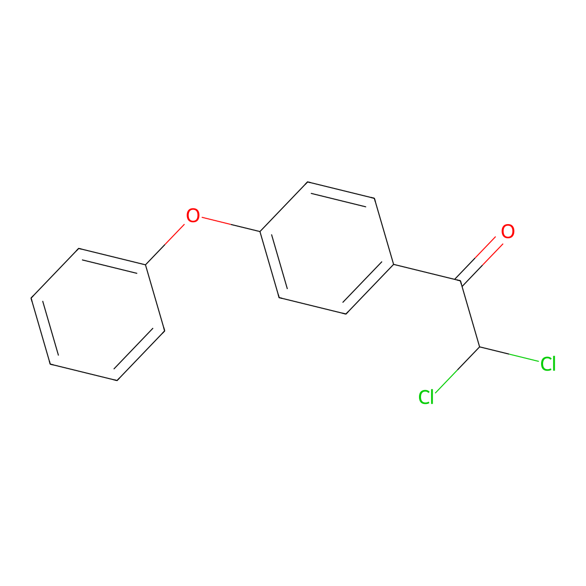 Ethanone, 2,2-dichloro-1-(4-phenoxyphenyl)- molecular structure, CAS 59867-68-4
