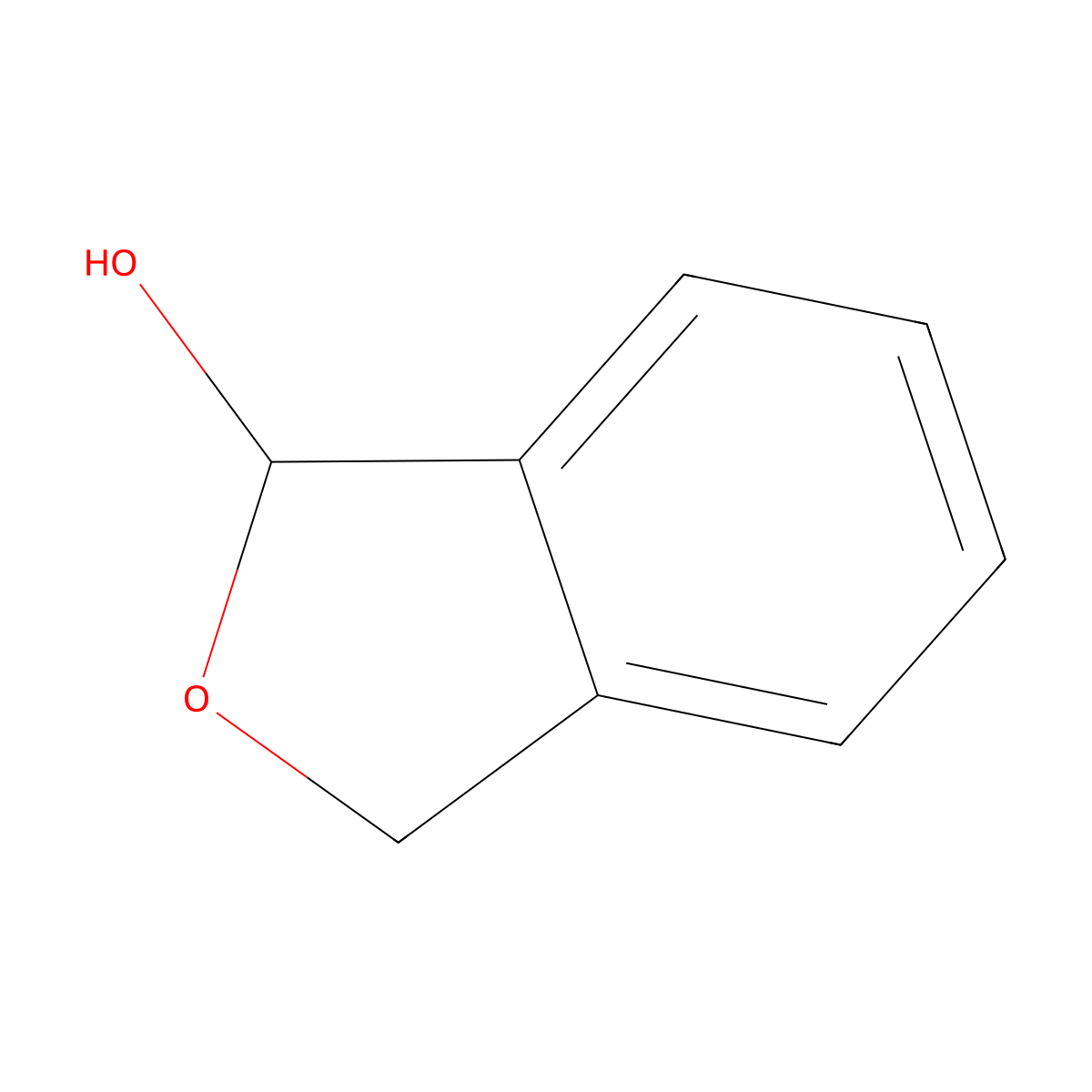 1,3-Dihydroisobenzofuran-1-ol molecular structure, CAS 59868-79-0