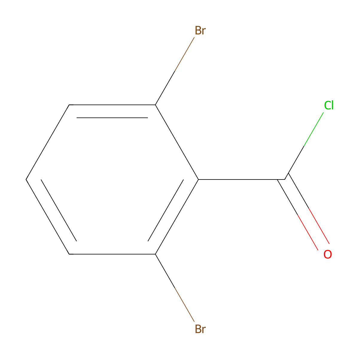 2,6-Dibromobenzoyl chloride molecular structure, CAS 59870-37-0