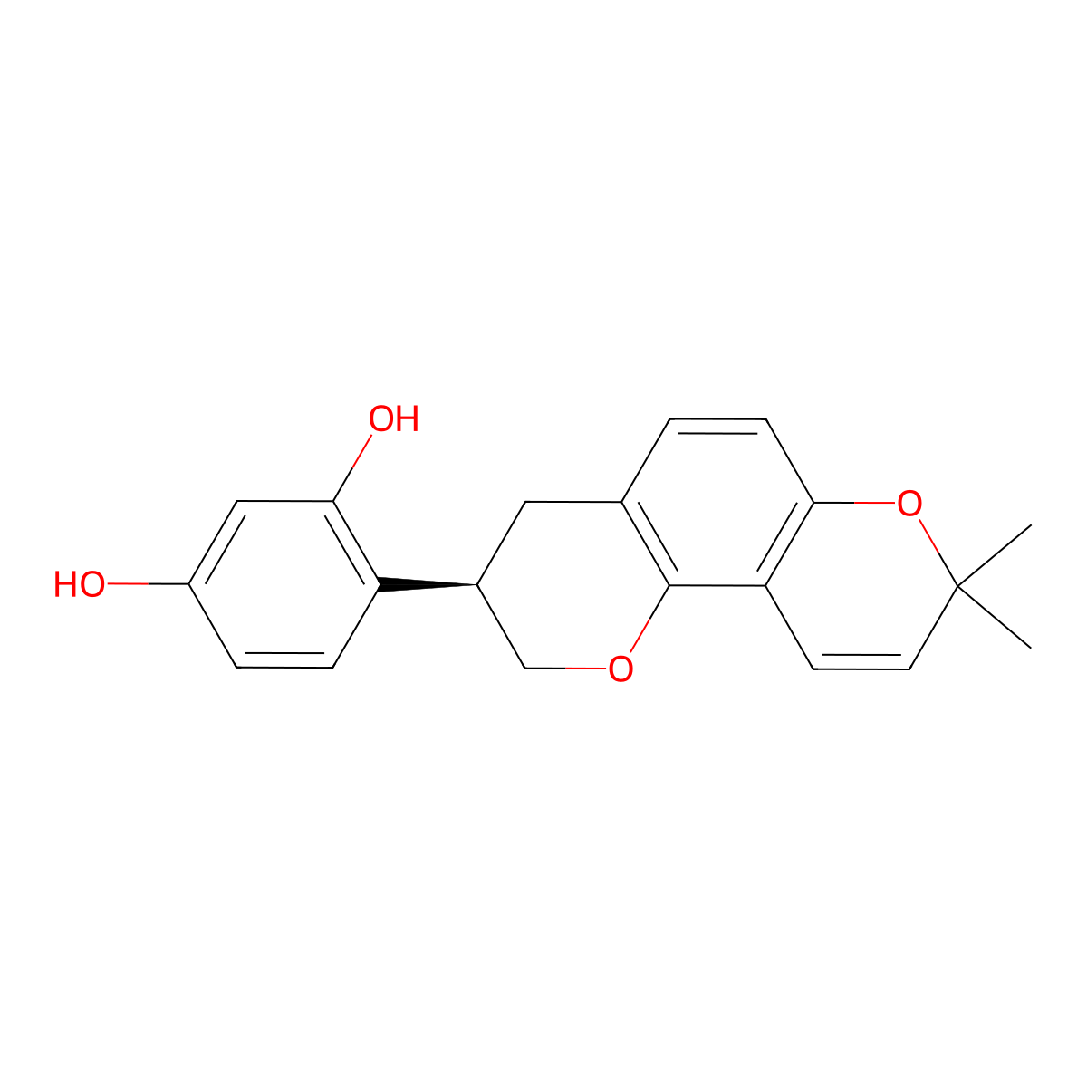 Glabridin molecular structure, CAS 59870-68-7
