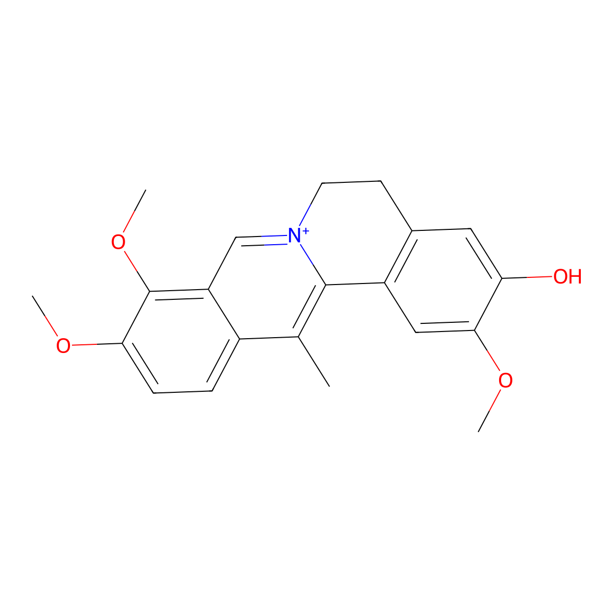 Dehydrocorybulbine molecular structure, CAS 59870-72-3