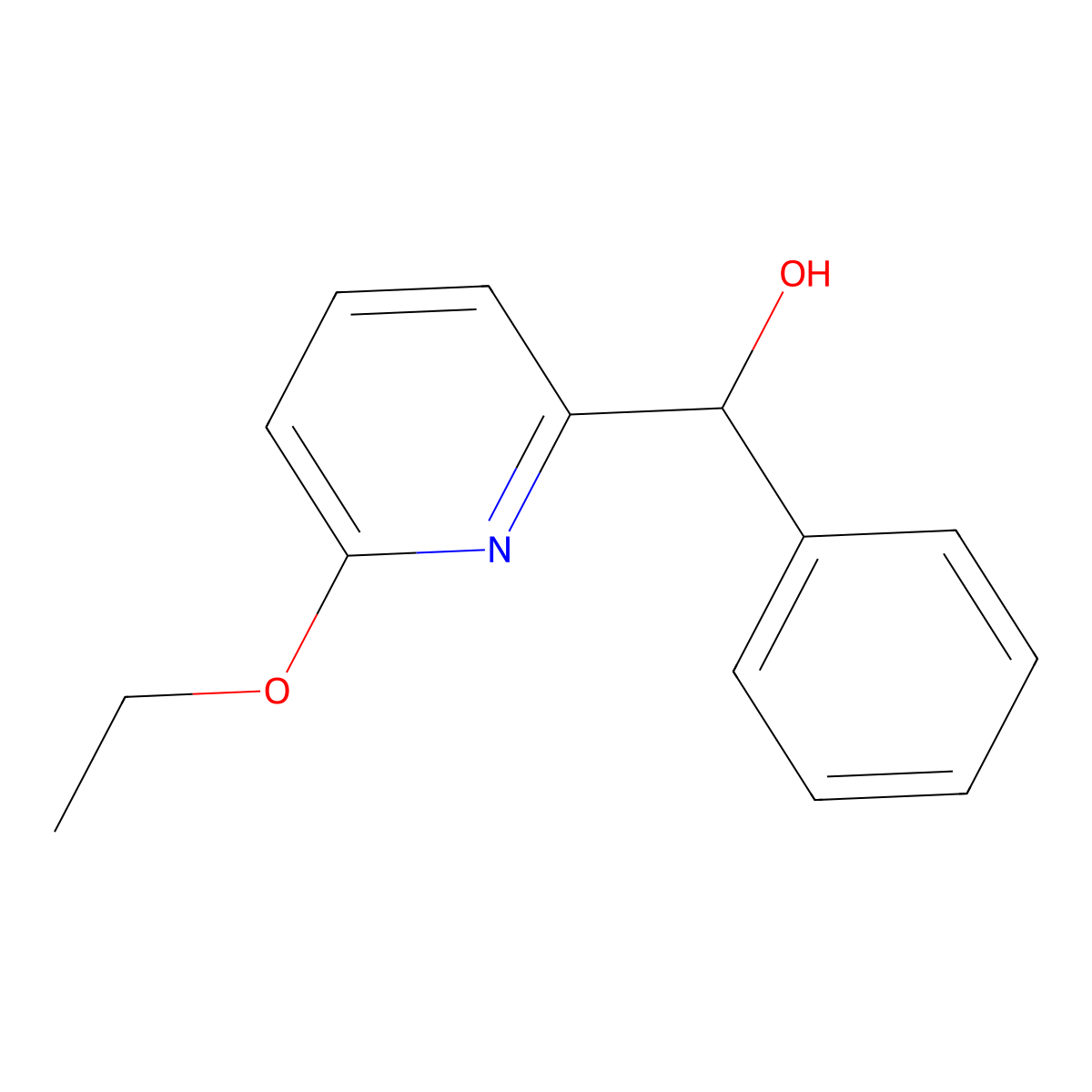 (6-Ethoxypyridin-2-yl)(phenyl)methanol molecular structure, CAS 59880-62-5
