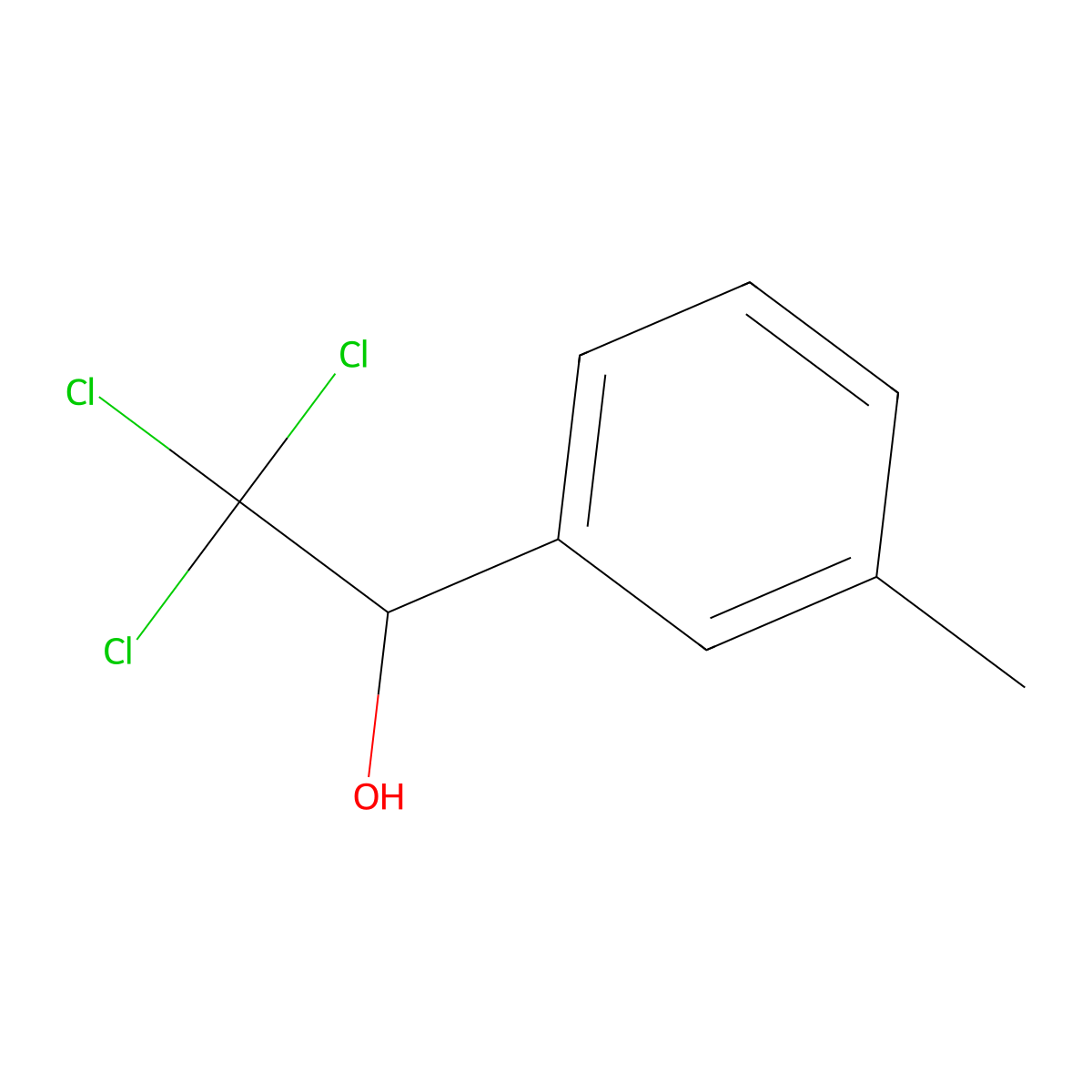 alpha-(Trichloromethyl)-3-methylbenzenemethanol molecular structure, CAS 59881-69-5