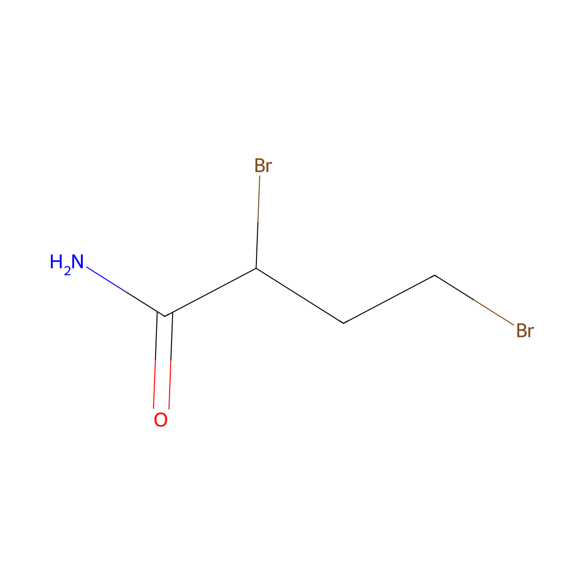 2,4-Dibromobutanamide molecular structure, CAS 59882-37-0