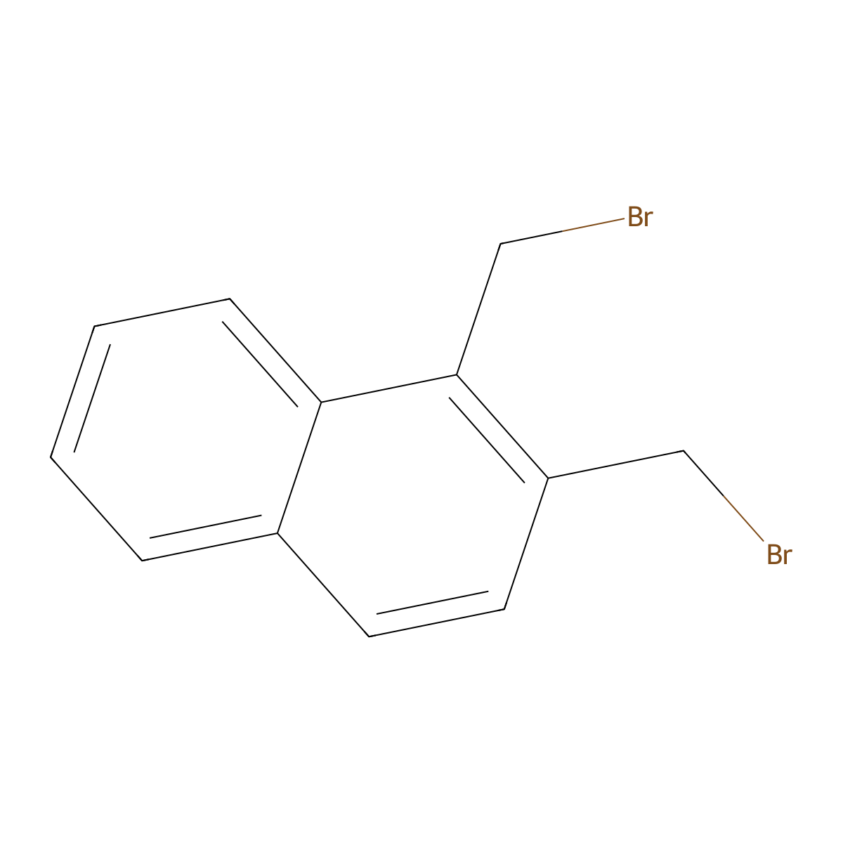 1,2-Bis(bromomethyl)naphthalene molecular structure, CAS 59882-98-3