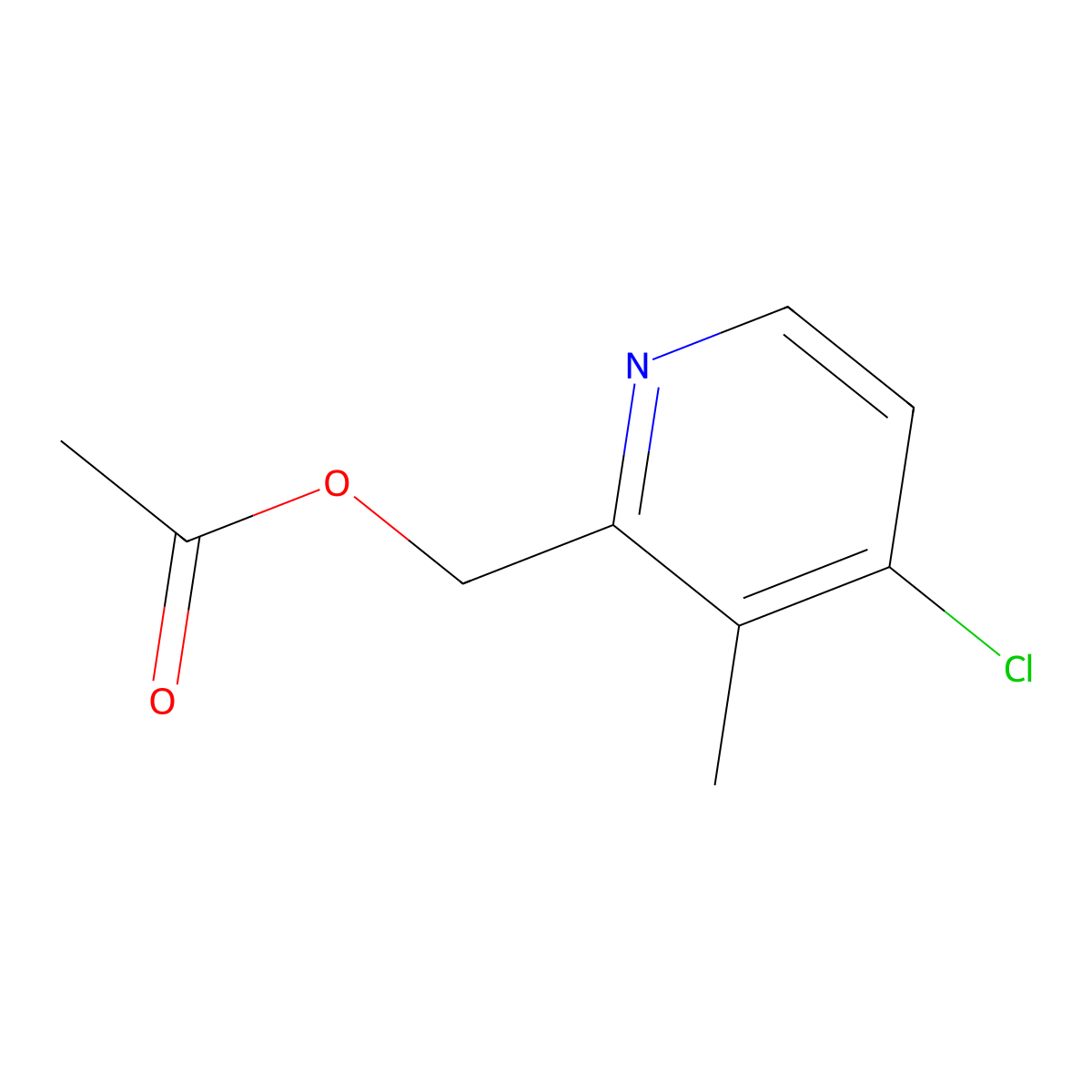 (4-Chloro-3-methylpyridin-2-yl)methyl acetate molecular structure, CAS 59886-84-9