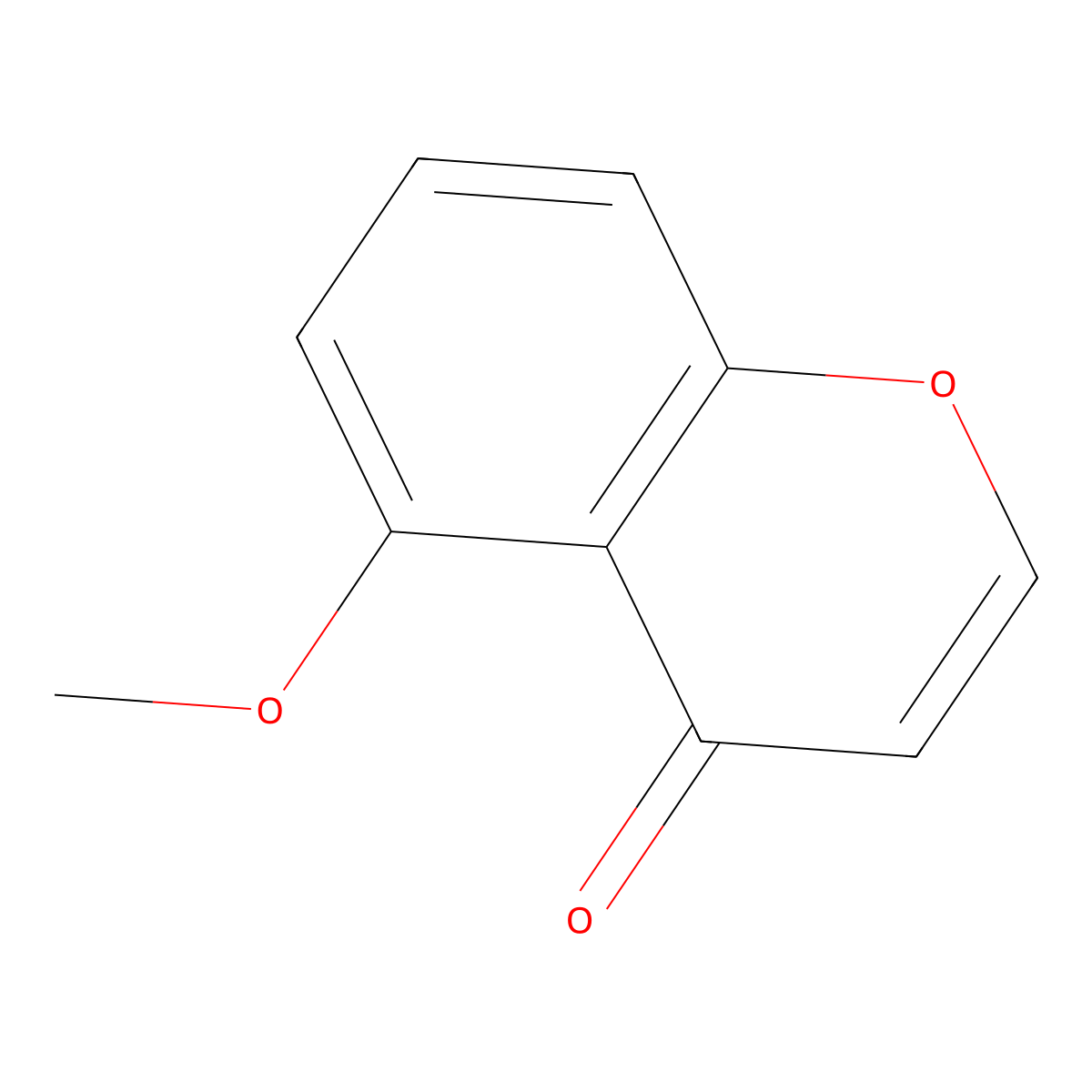 4H-1-Benzopyran-4-one, 5-methoxy- molecular structure, CAS 59887-87-5