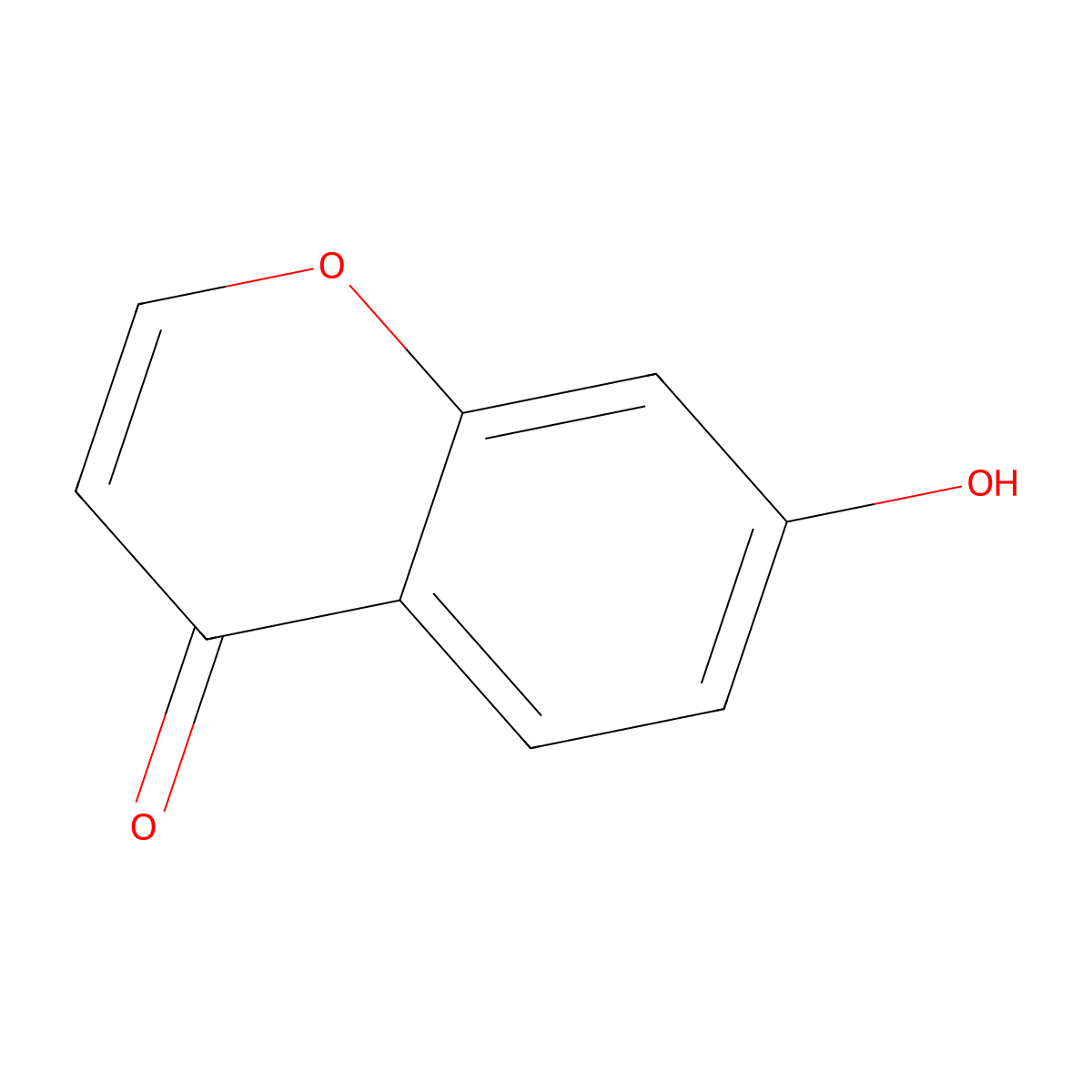 7-Hydroxy-4-benzopyrone molecular structure, CAS 59887-89-7