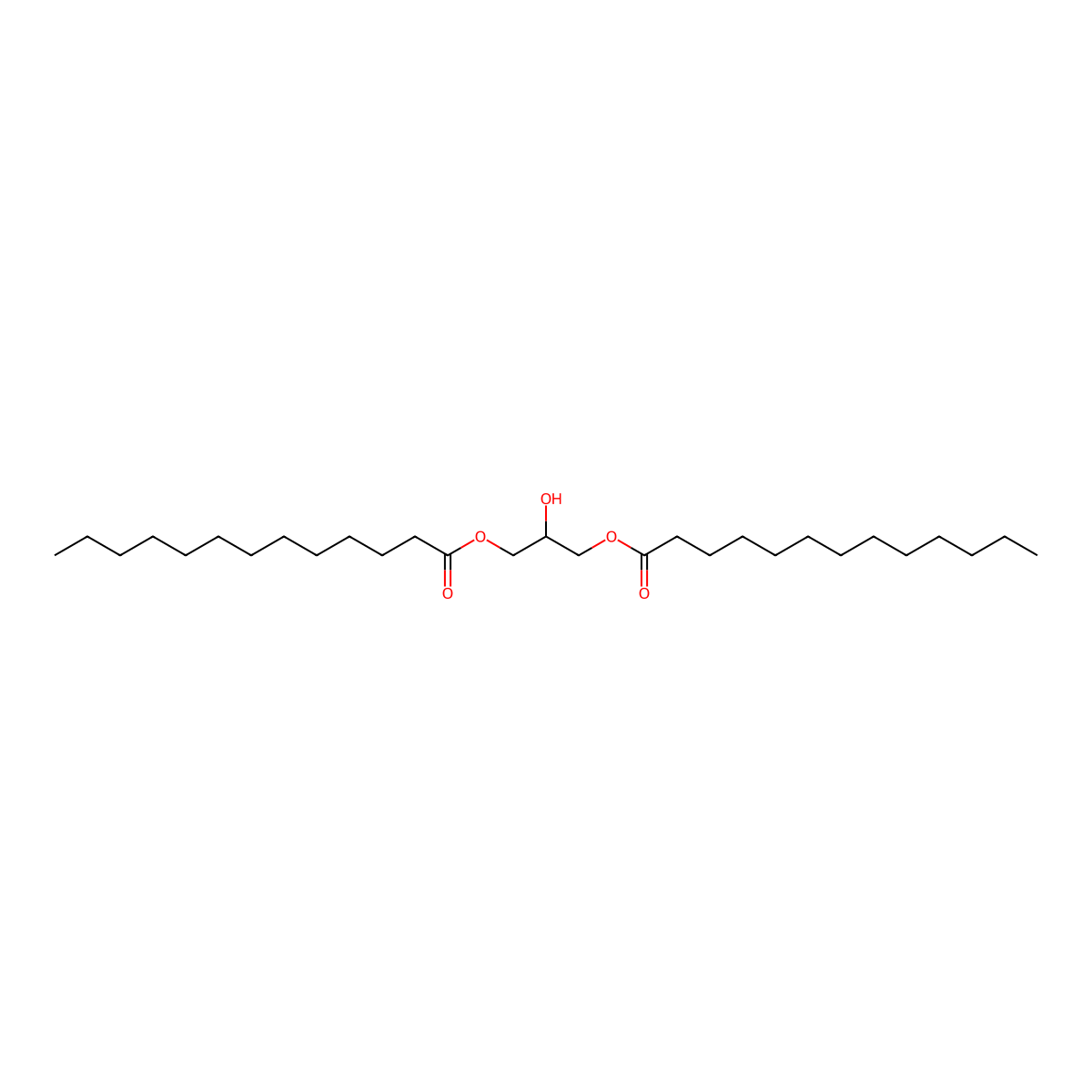 Ditridecanoin molecular structure, CAS 59891-27-9