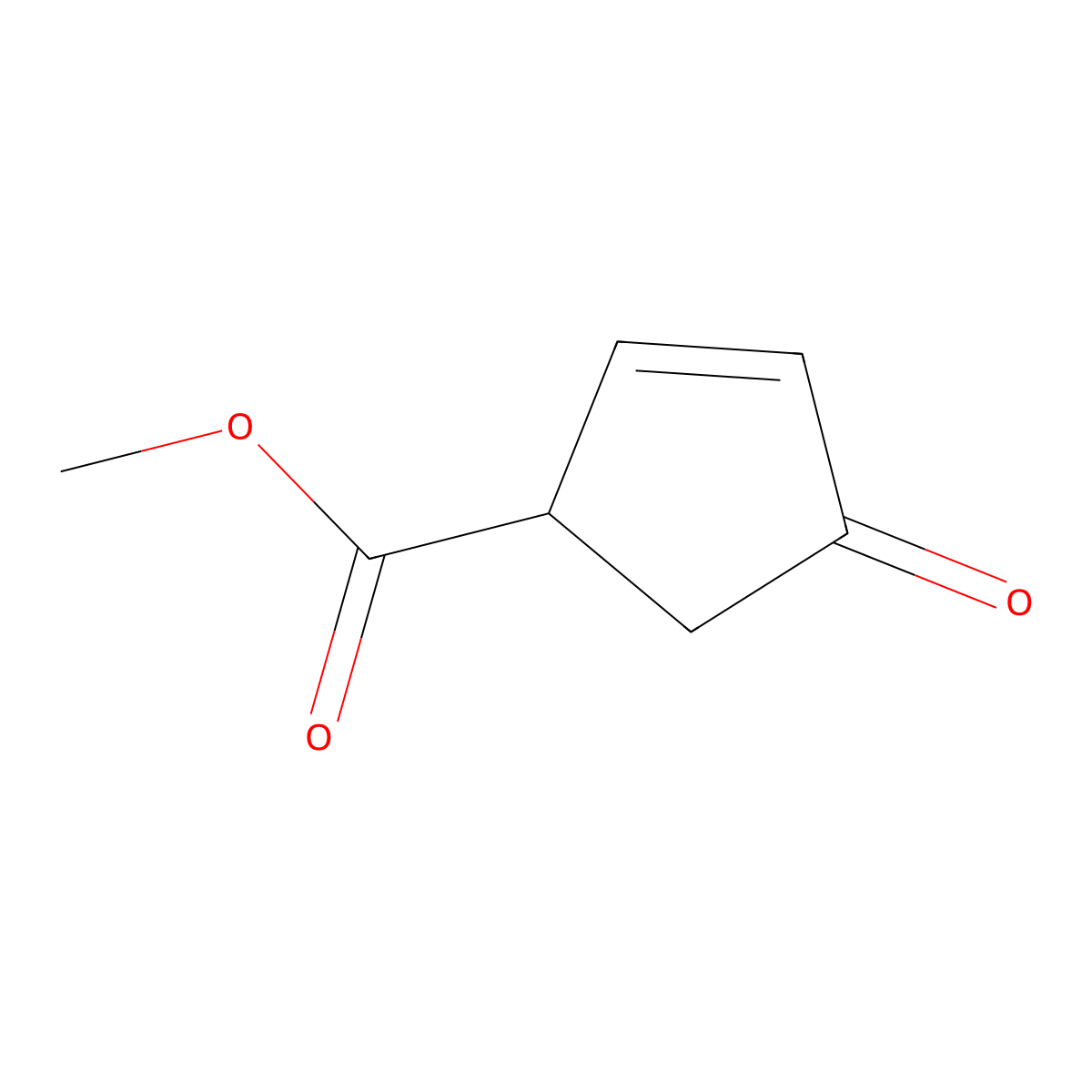 Methyl 4-oxocyclopent-2-enecarboxylate molecular structure, CAS 59895-12-4