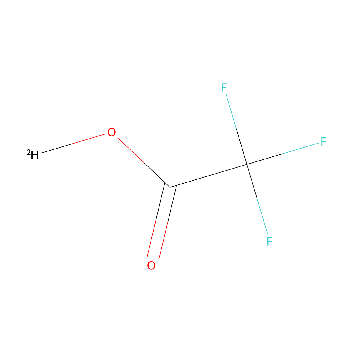 Trifluoroacetic acid-d molecular structure, CAS 599-00-8