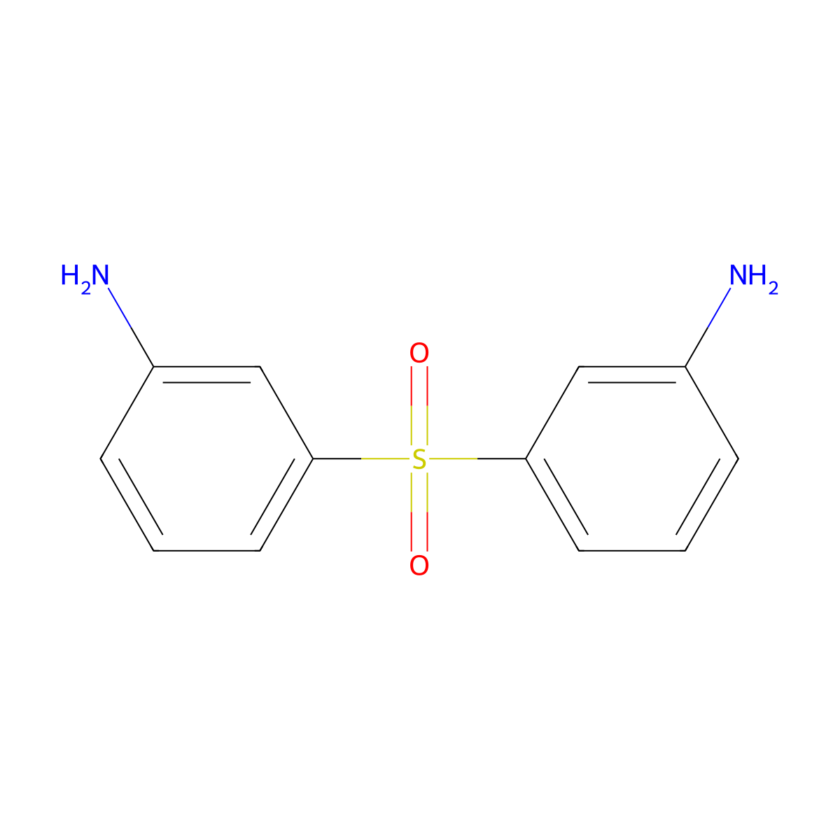 3,3'-Sulphonyldianiline molecular structure, CAS 599-61-1