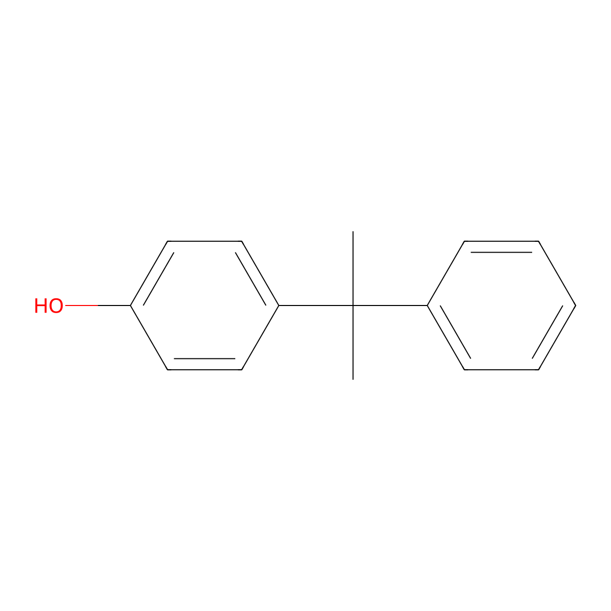 4-Cumylphenol molecular structure, CAS 599-64-4