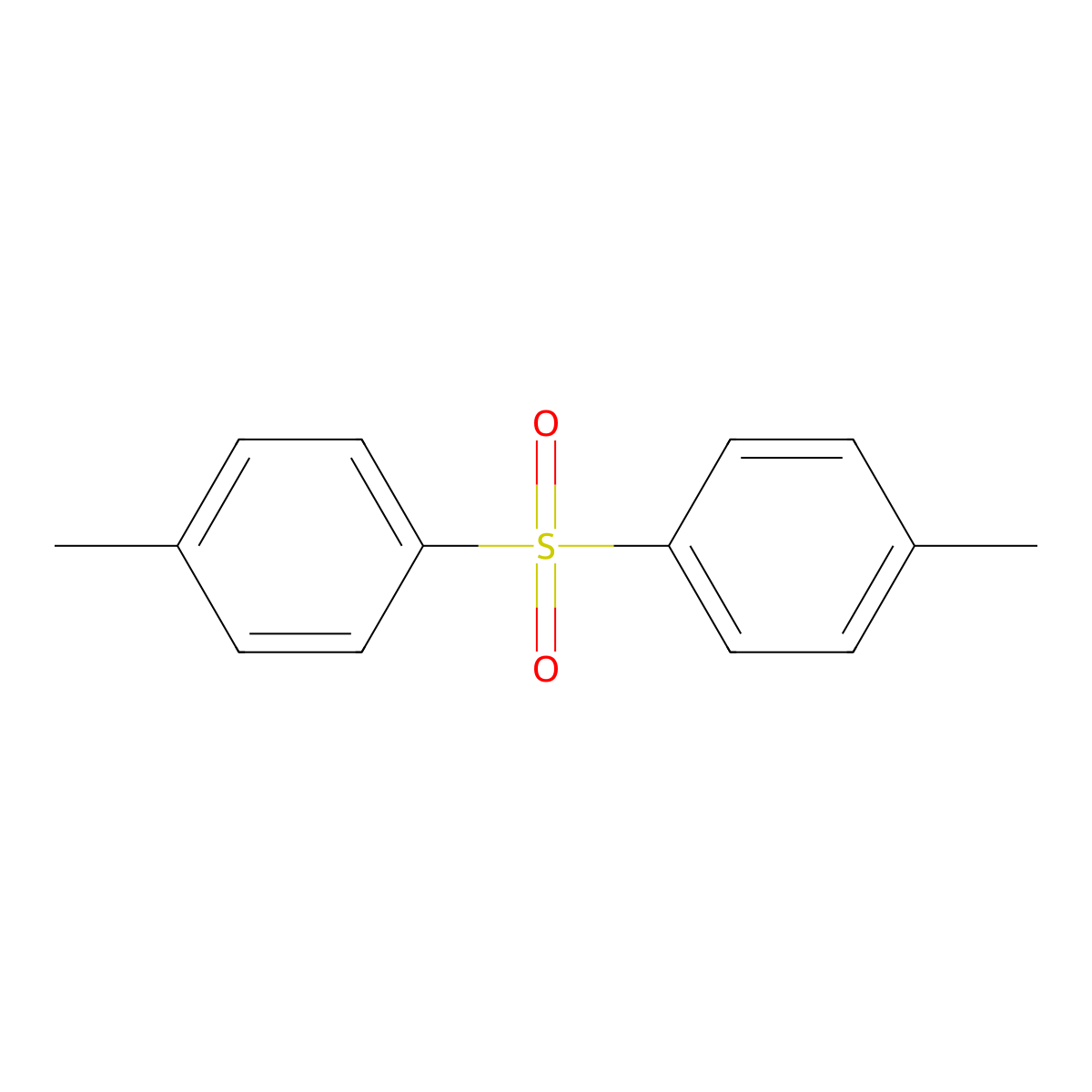 Benzene, 1,1'-sulfonylbis(4-methyl- molecular structure, CAS 599-66-6