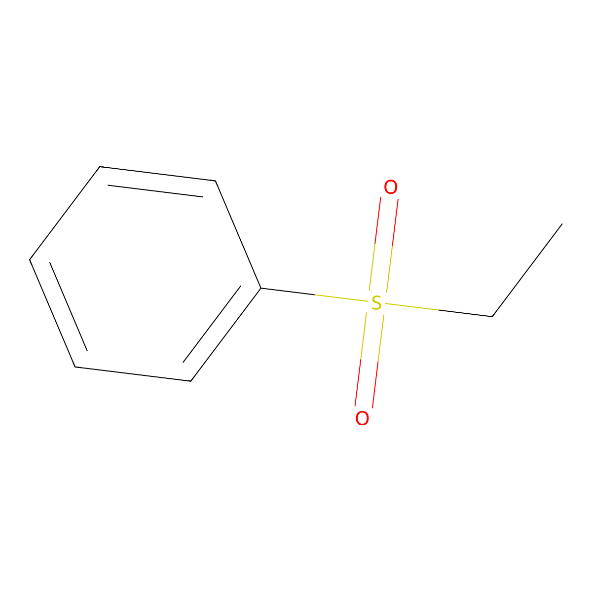 (Ethylsulphonyl)benzene molecular structure, CAS 599-70-2