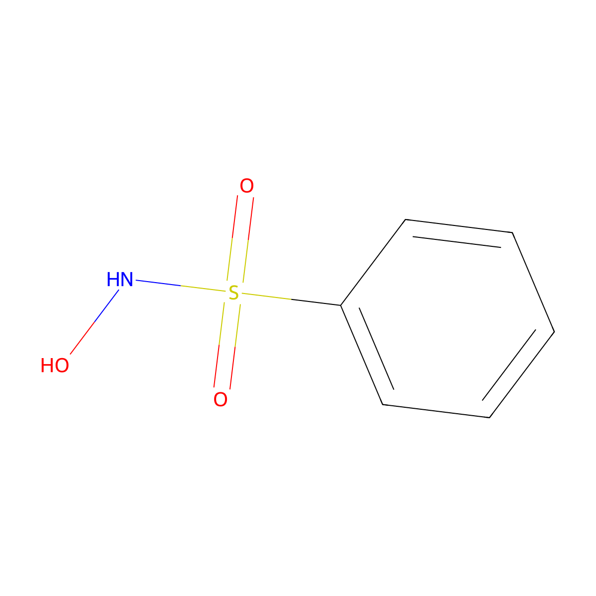 N-Hydroxybenzenesulfonamide molecular structure, CAS 599-71-3