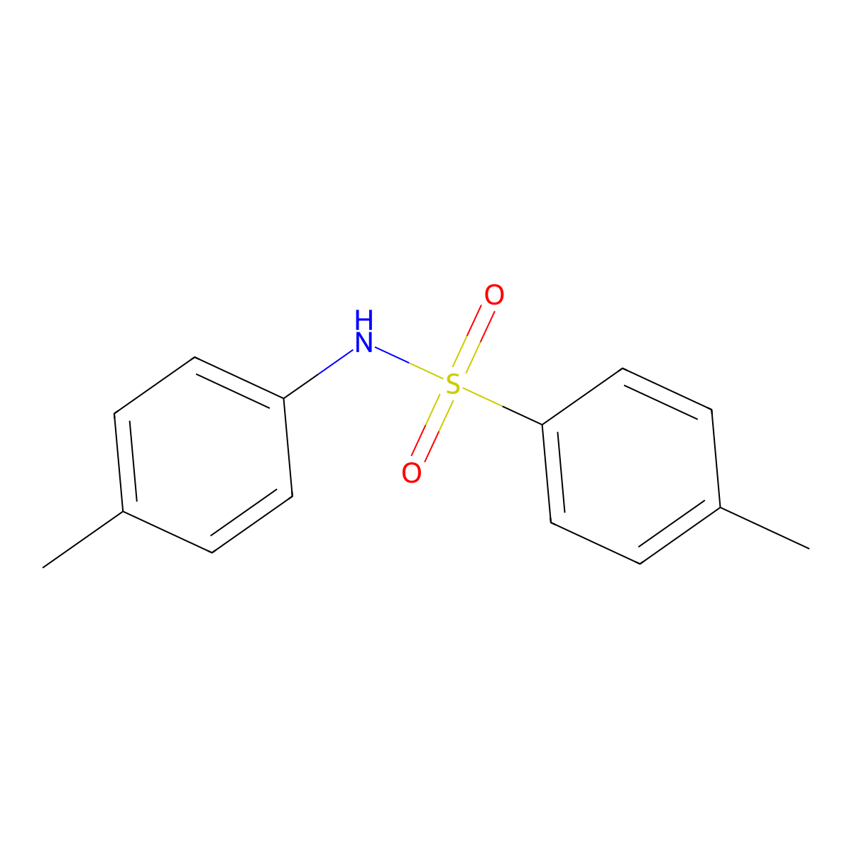 4-Methyl-N-(4-methylphenyl)benzenesulfonamide molecular structure, CAS 599-86-0