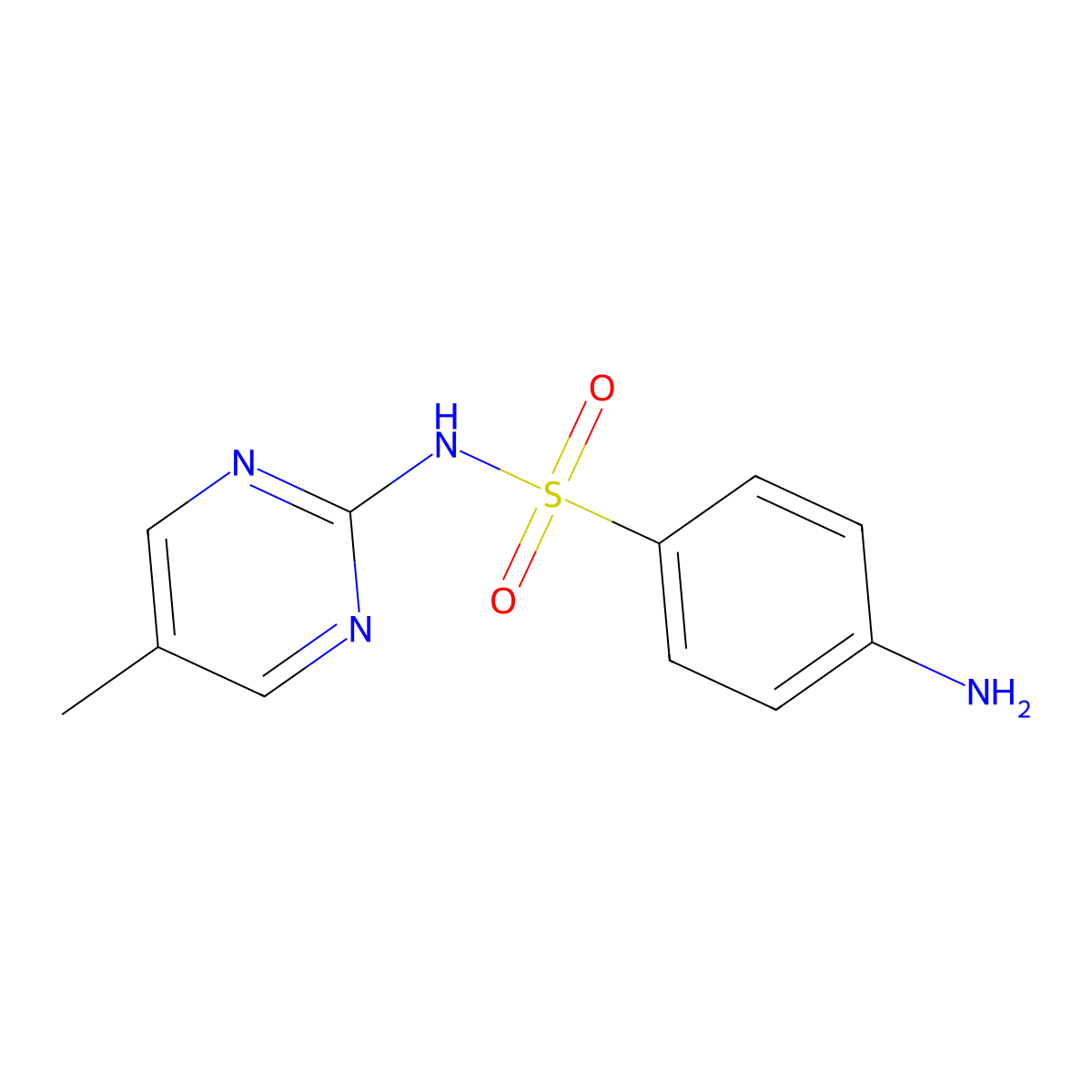 Sulfaperin molecular structure, CAS 599-88-2
