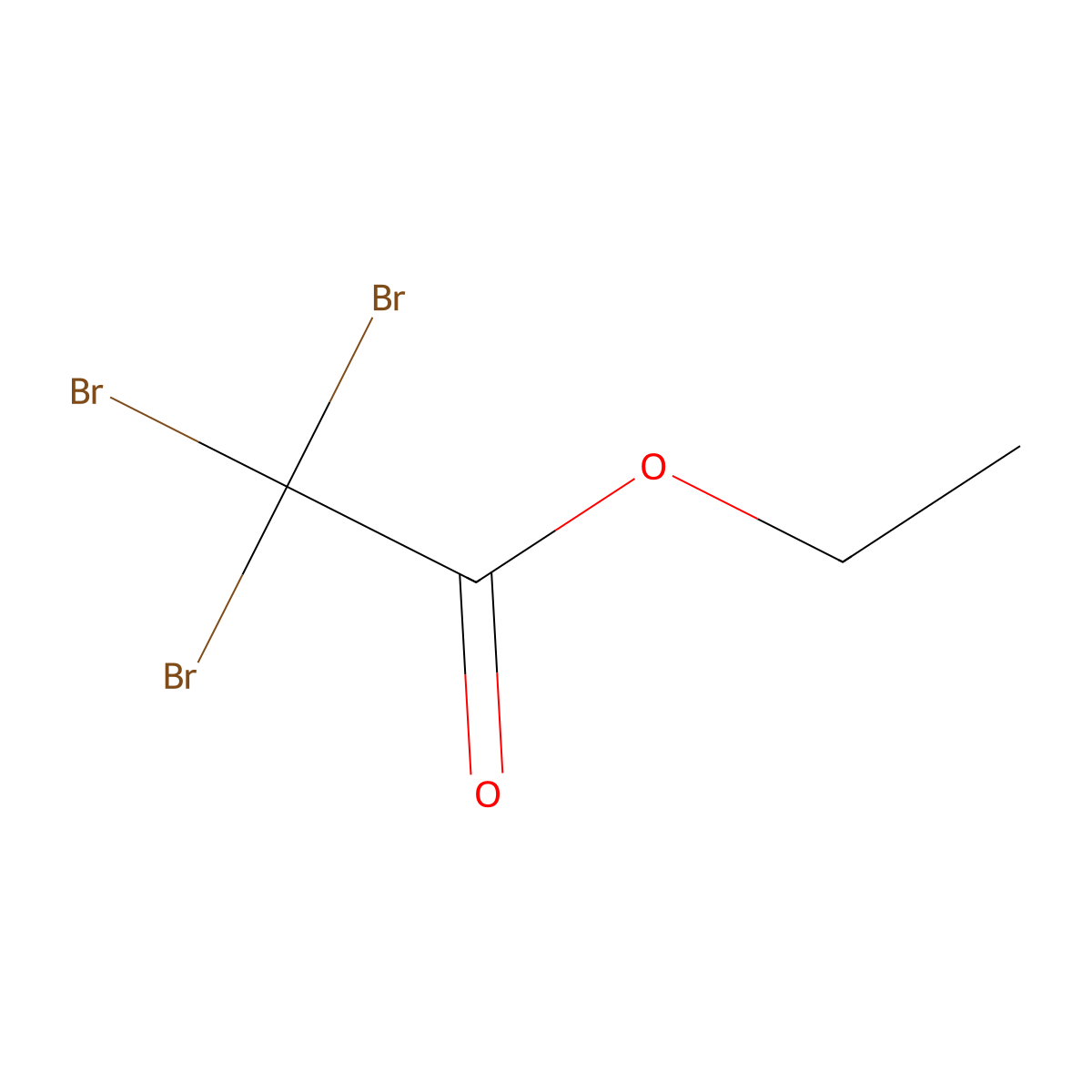 Ethyl tribromoacetate molecular structure, CAS 599-99-5