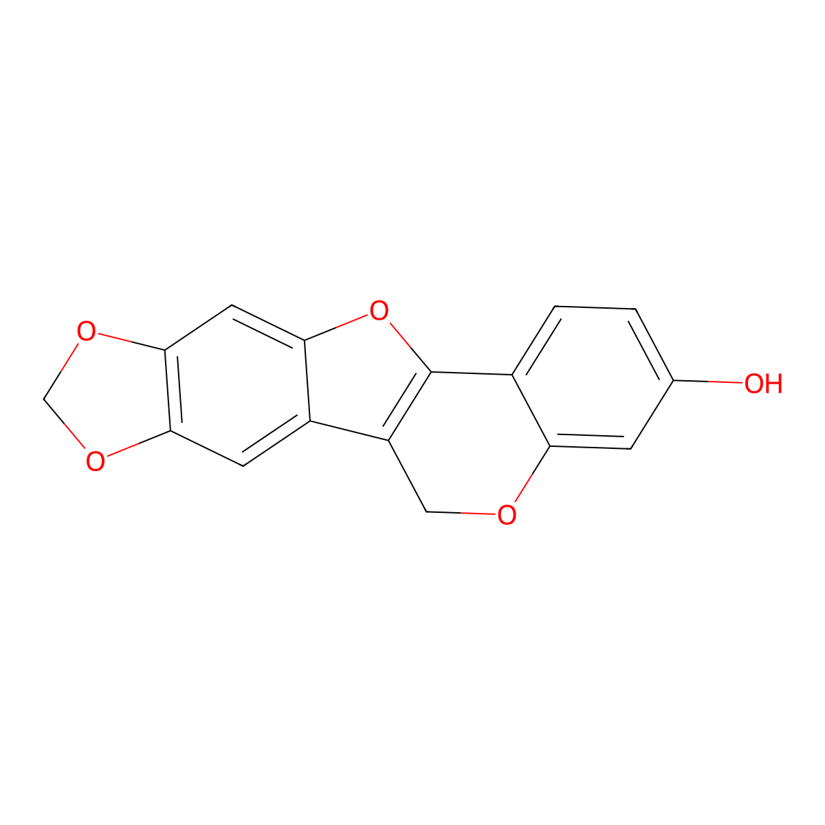 Dehydromaackiain molecular structure, CAS 59901-98-3