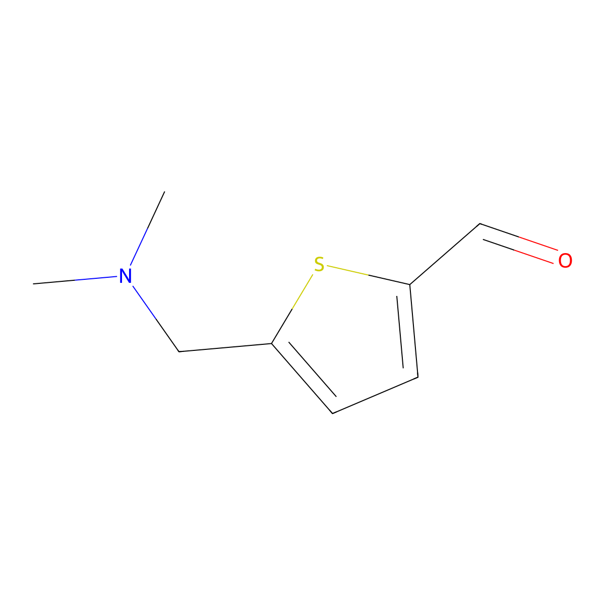 5-((Dimethylamino)methyl)thiophene-2-carbaldehyde molecular structure, CAS 59906-29-5