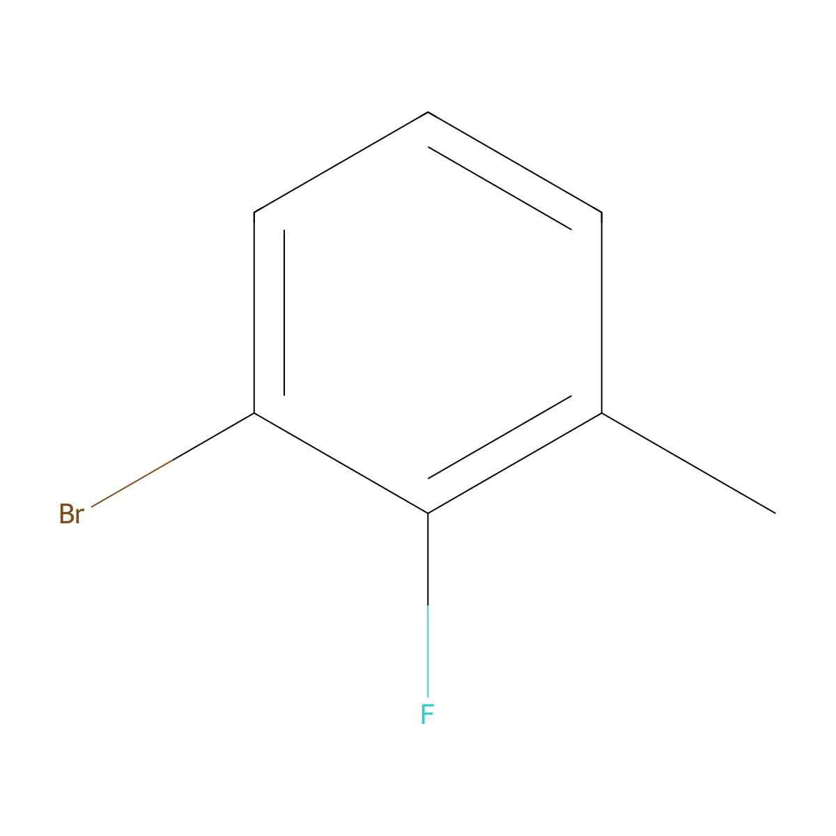 3-Bromo-2-fluorotoluene molecular structure, CAS 59907-12-9