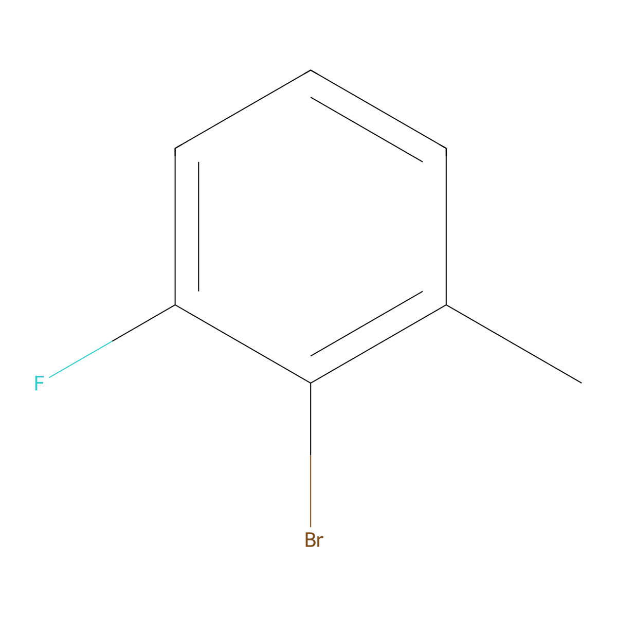 2-Bromo-3-fluorotoluene molecular structure, CAS 59907-13-0
