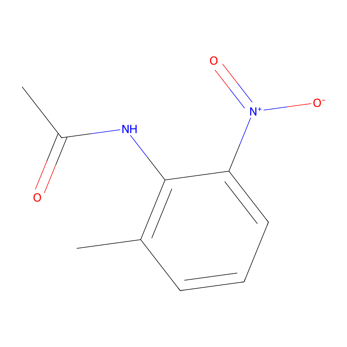 N-(2-methyl-6-nitrophenyl)acetamide molecular structure, CAS 59907-22-1