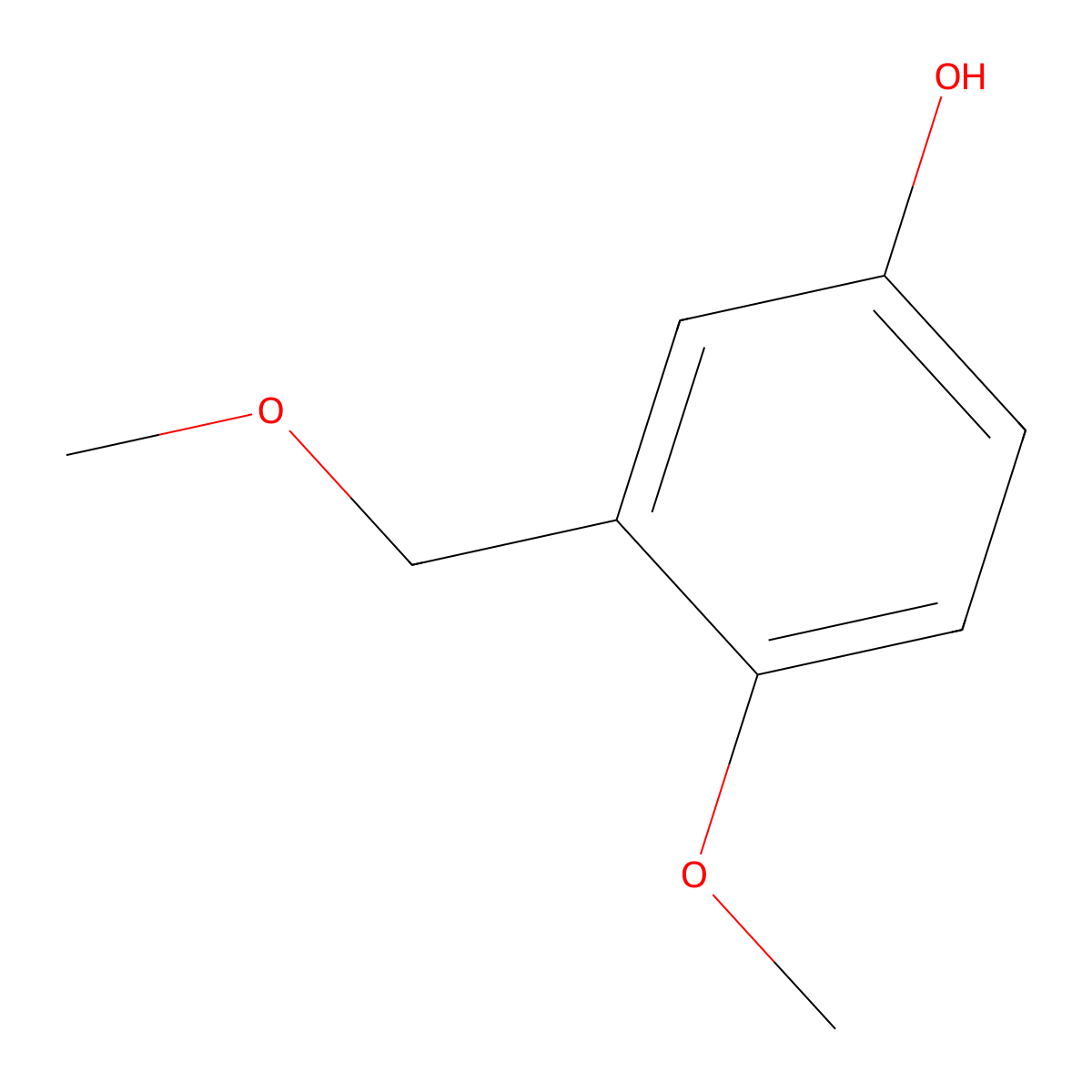 4-Methoxy-3-(methoxymethyl)phenol molecular structure, CAS 59907-65-2
