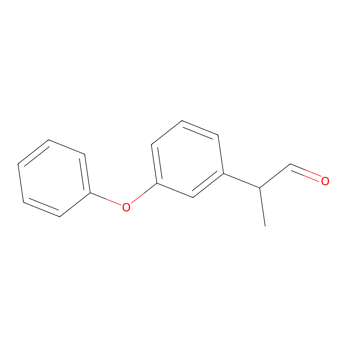 2-(3-Phenoxyphenyl)propanal molecular structure, CAS 59908-87-1