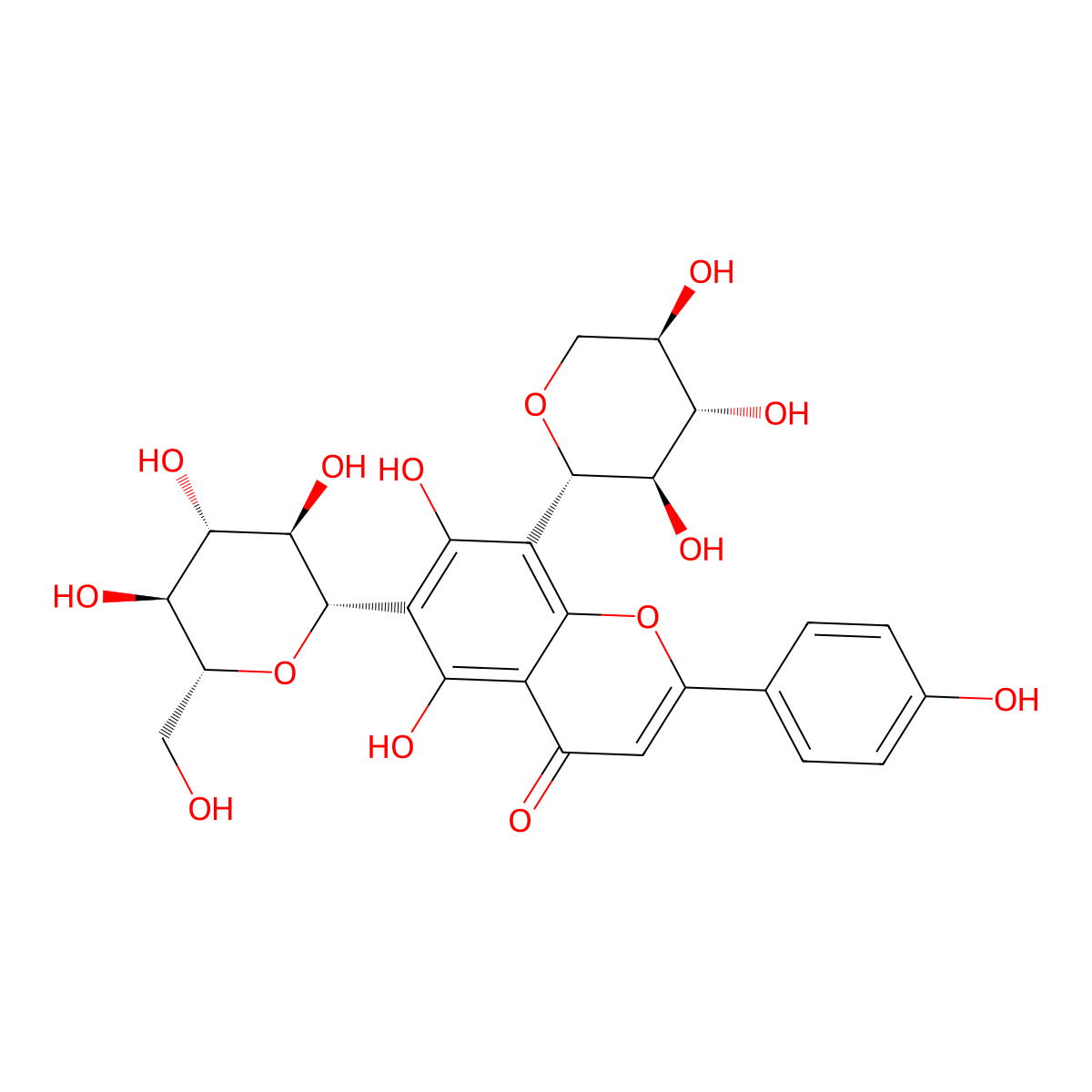 Vicenin 3 molecular structure, CAS 59914-91-9