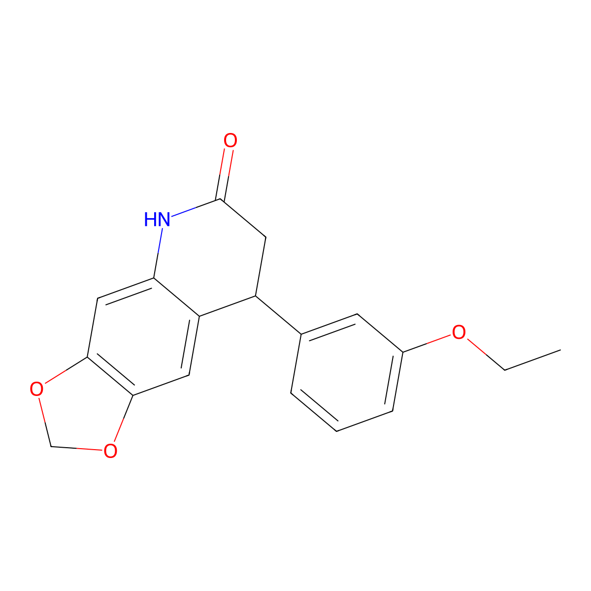 8-(3-ethoxyphenyl)-7,8-dihydro-5H-[1,3]dioxolo[4,5-g]quinolin-6-one molecular structure, CAS 599151-20-9